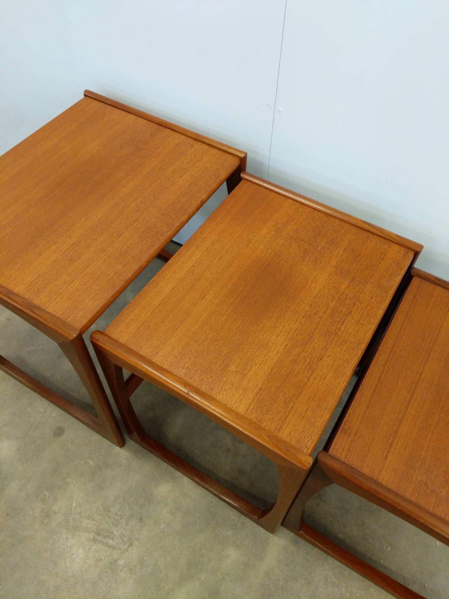 Set of Vintage Mid Century Modern Teak Nesting Tables by G Plan