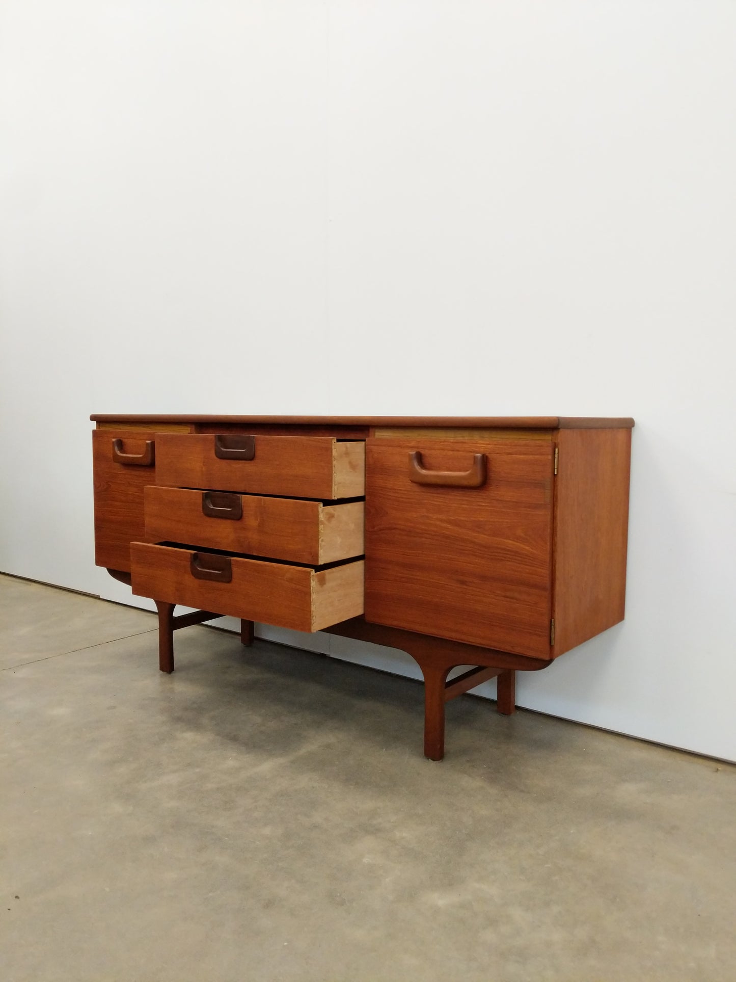 Vintage Mid Century Modern Teak Credenza by Jentique