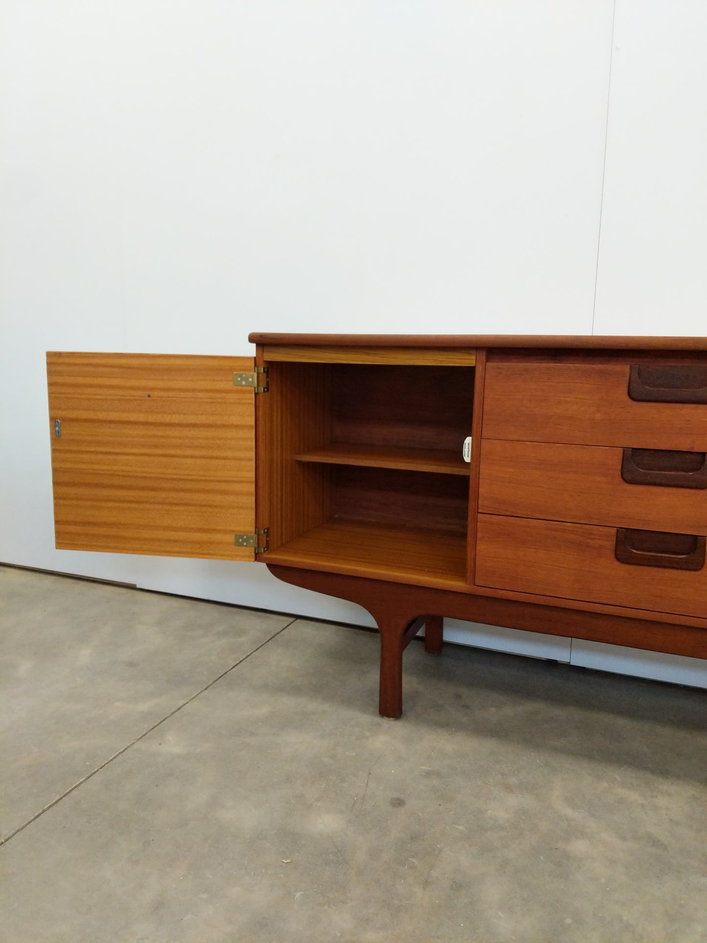 Vintage Mid Century Modern Teak Credenza by Jentique