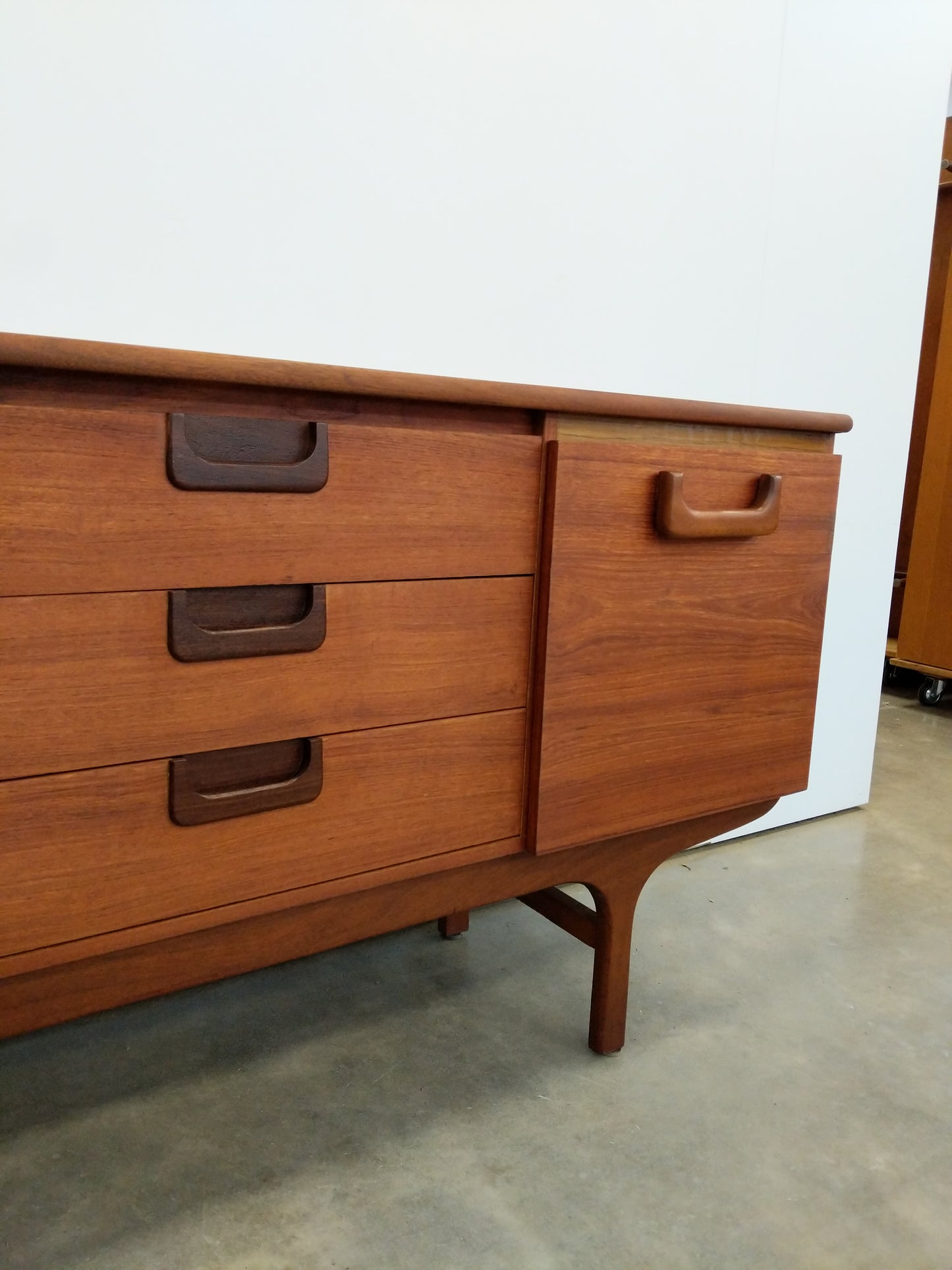 Vintage Mid Century Modern Teak Credenza by Jentique
