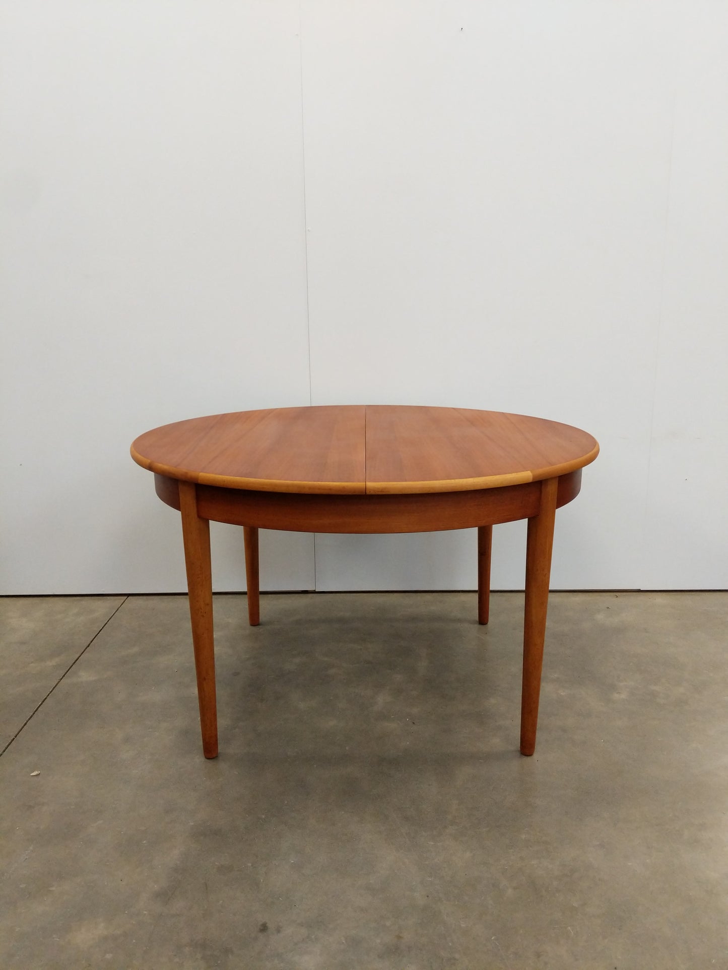 Vintage Mid Century Modern Teak Extendable Dining Table