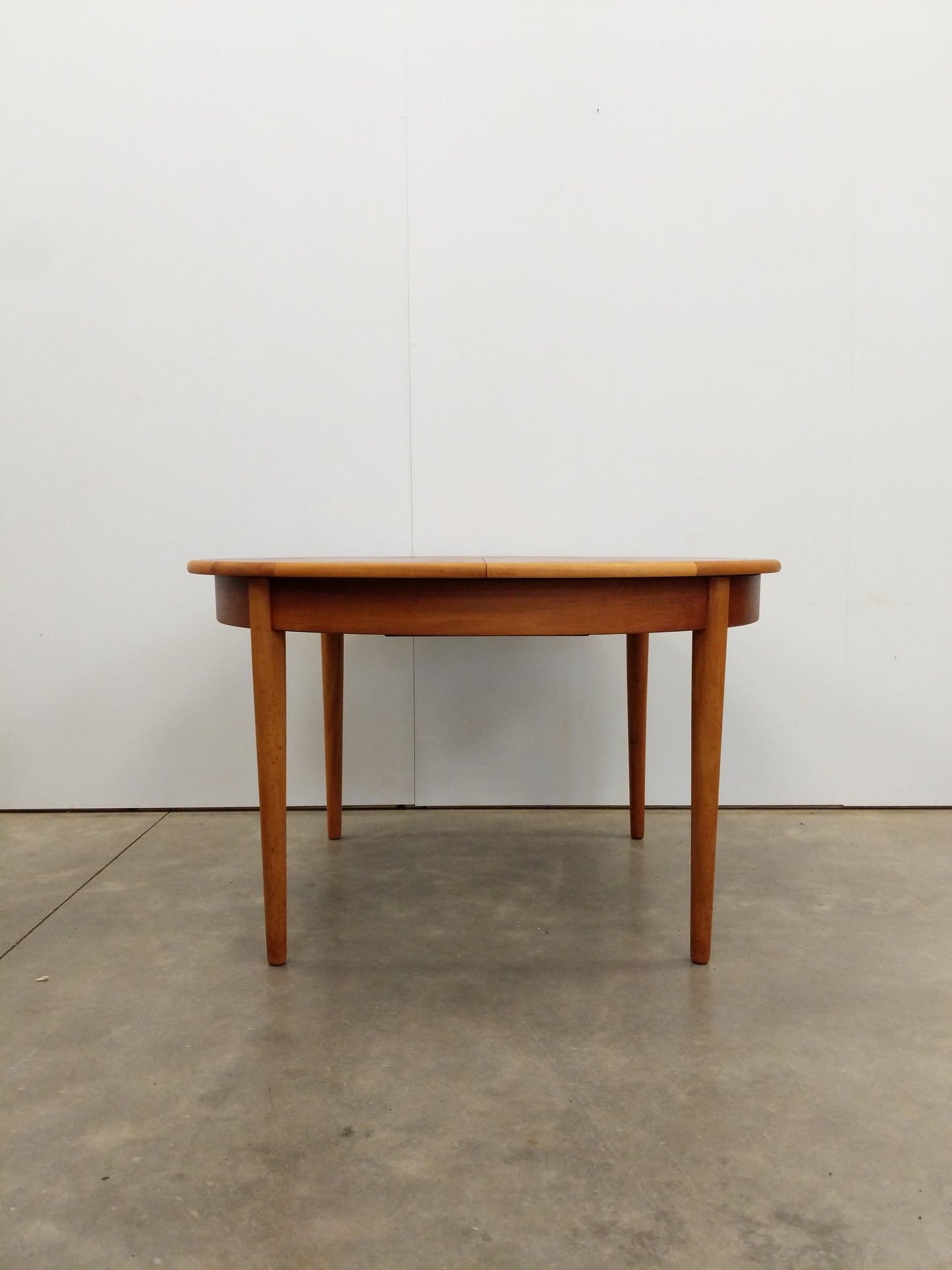 Vintage Mid Century Modern Teak Extendable Dining Table