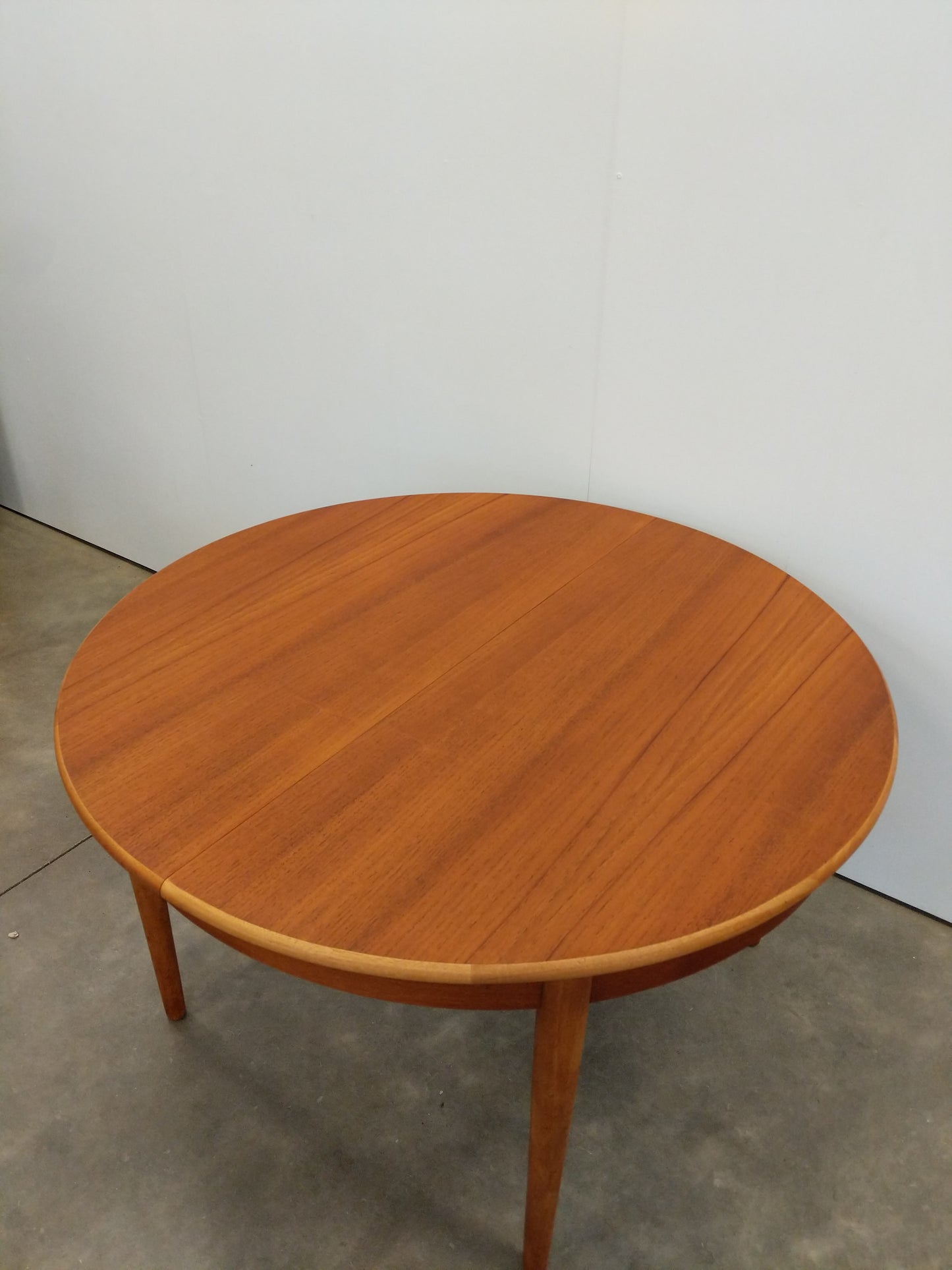 Vintage Mid Century Modern Teak Extendable Dining Table