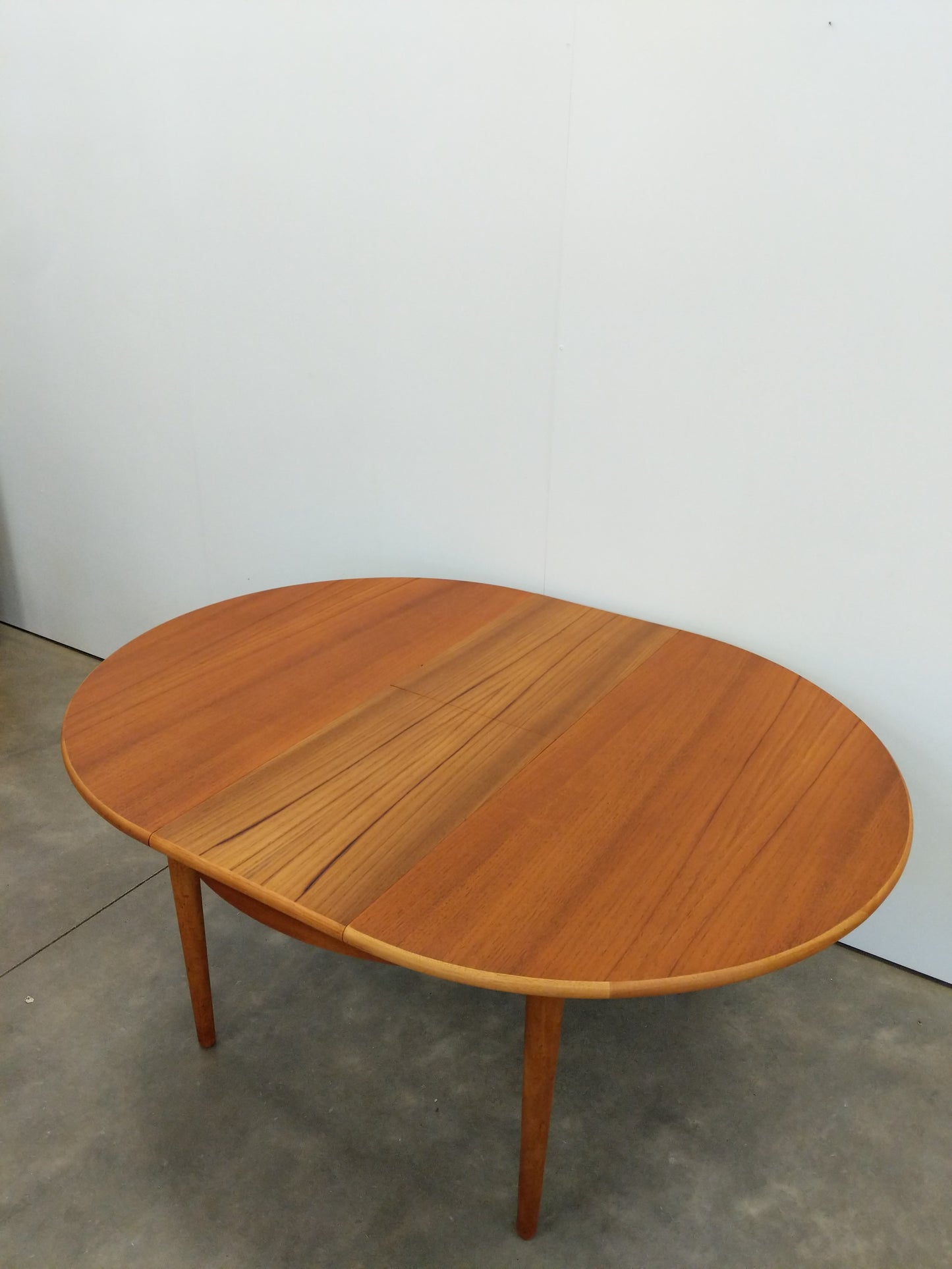 Vintage Mid Century Modern Teak Extendable Dining Table