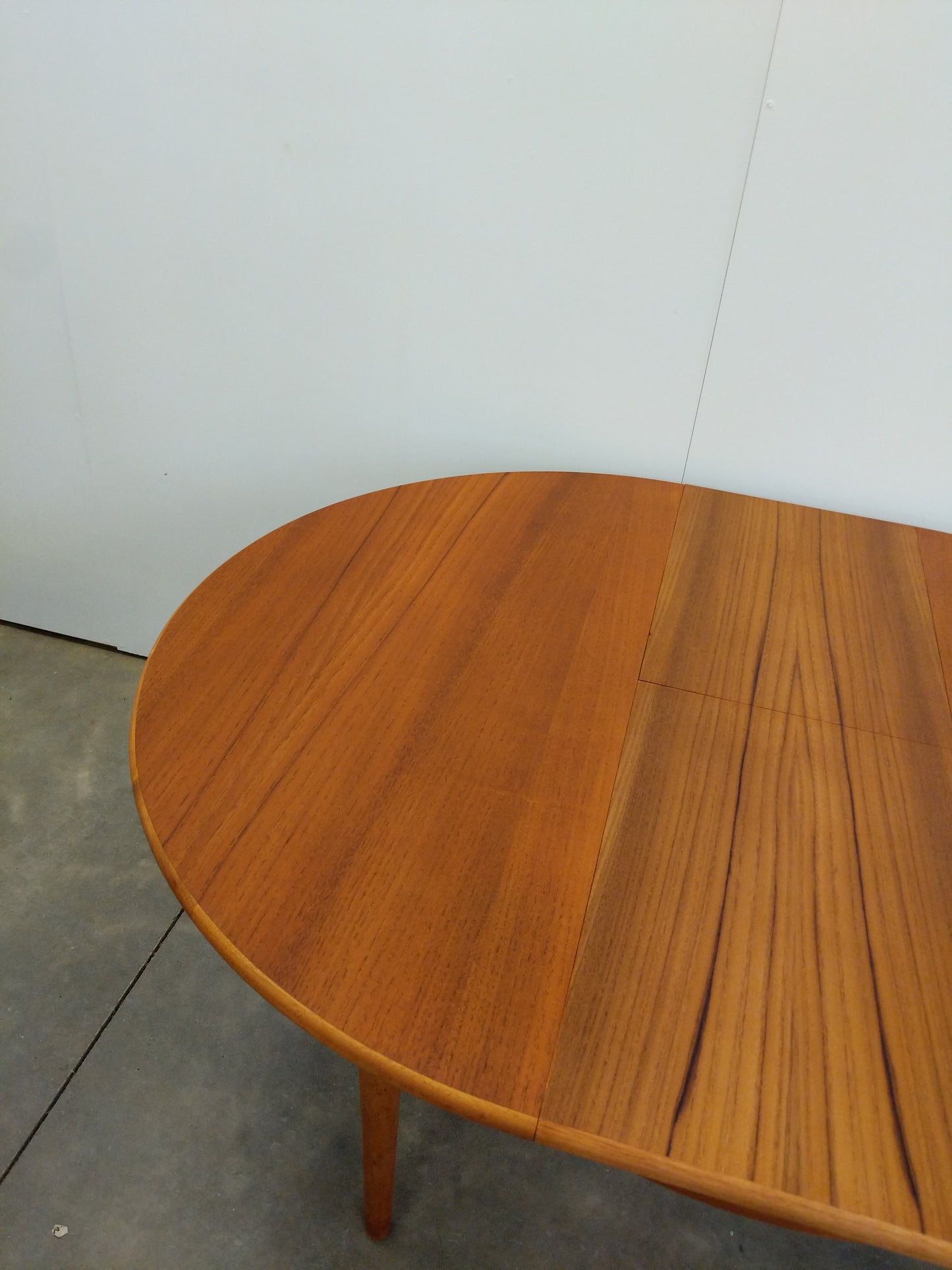 Vintage Mid Century Modern Teak Extendable Dining Table