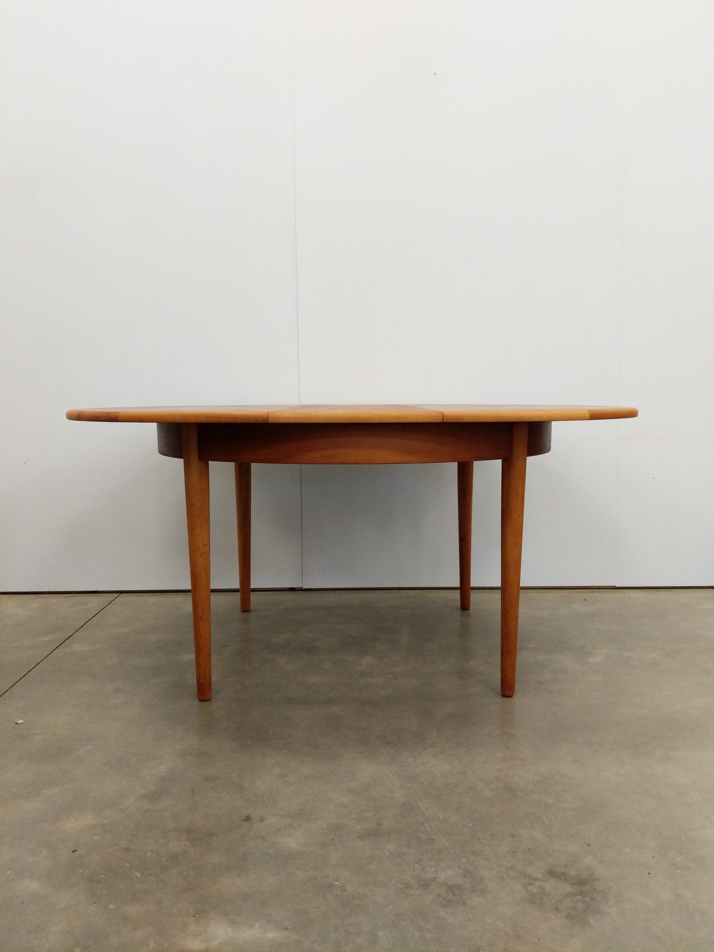 Vintage Mid Century Modern Teak Extendable Dining Table