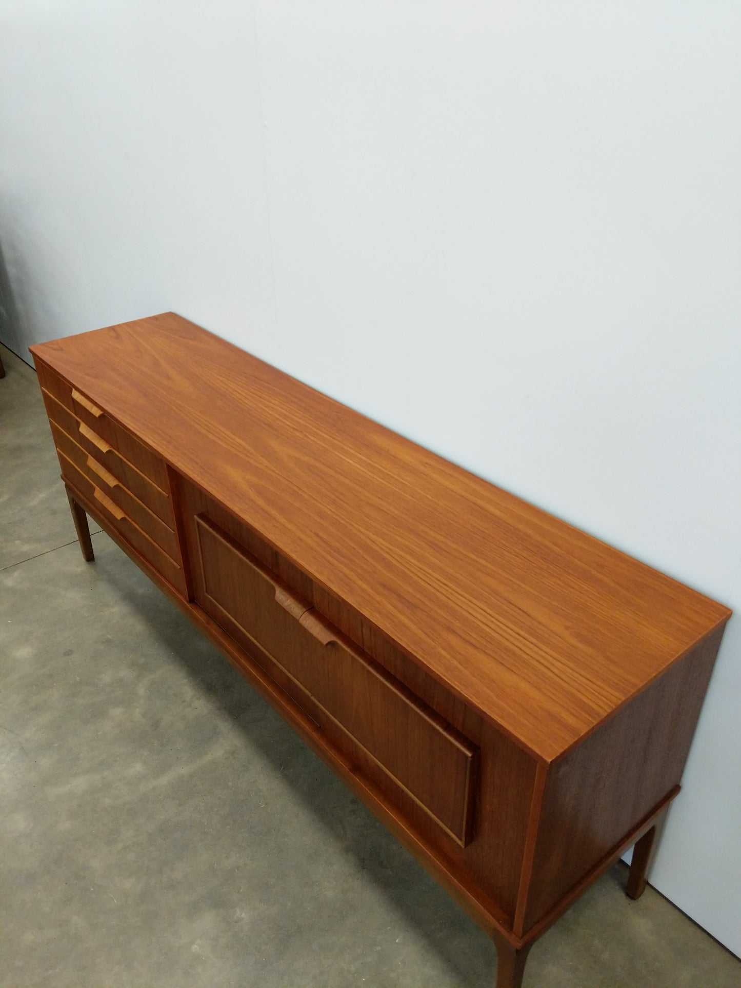 Vintage Mid Century Modern Teak Credenza by Stonehill