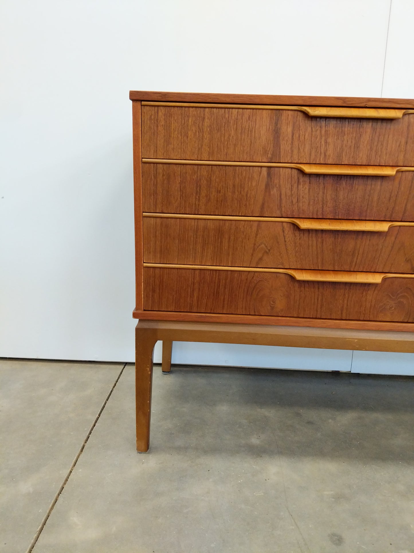 Vintage Mid Century Modern Teak Credenza by Stonehill