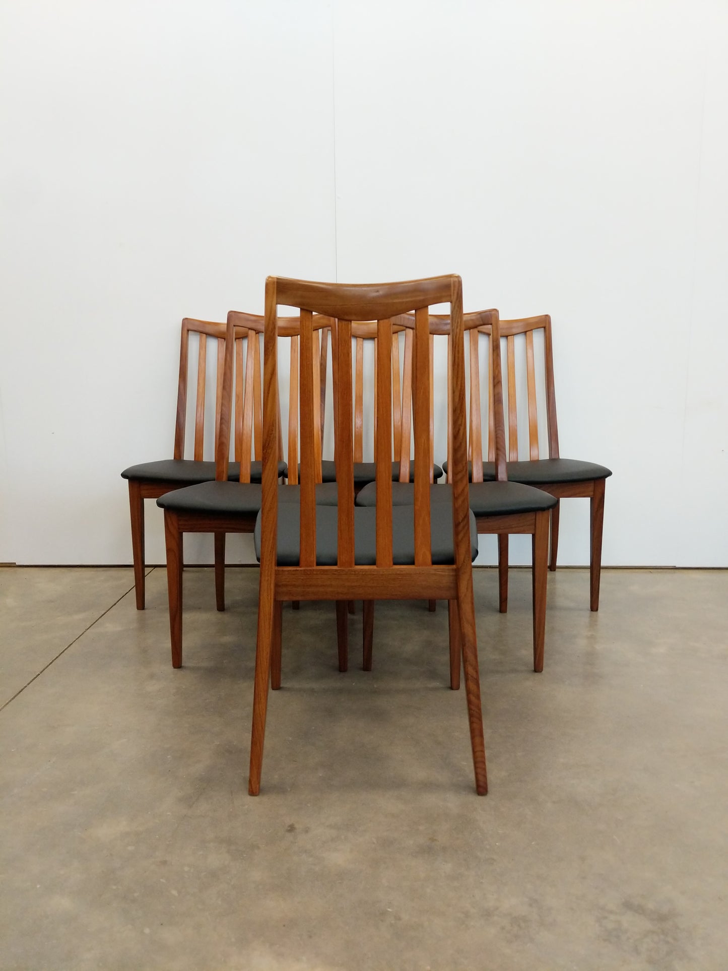Set of 6 Vintage Mid Century Modern Dining Chairs by G Plan