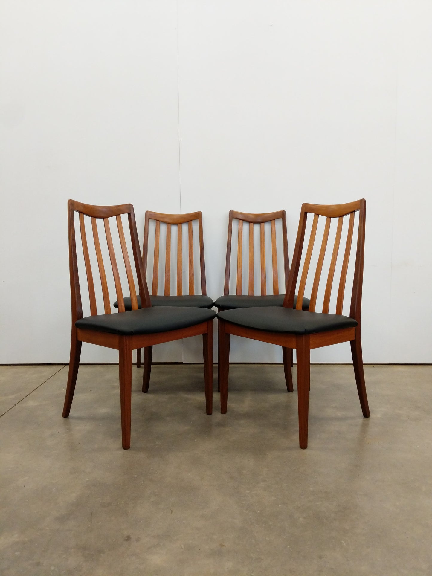Set of 4 Vintage Mid Century Modern Dining Chairs by G Plan