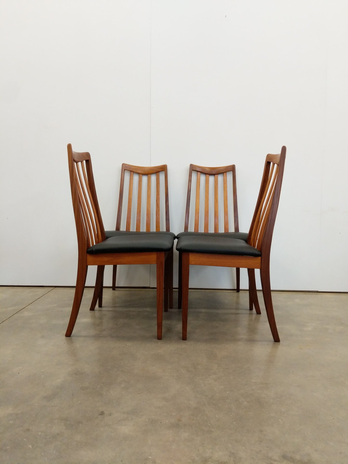 Set of 4 Vintage Mid Century Modern Dining Chairs by G Plan