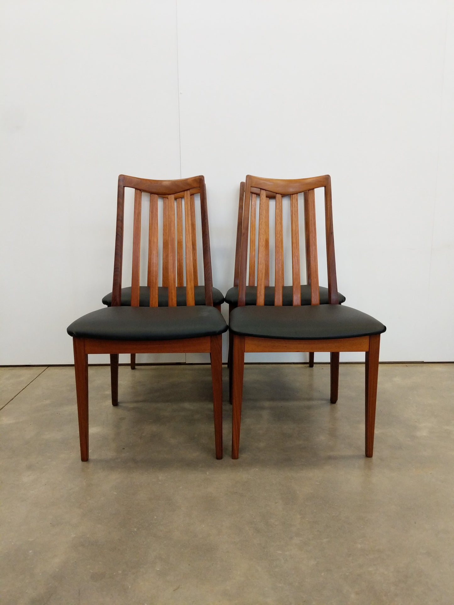 Set of 4 Vintage Mid Century Modern Dining Chairs by G Plan