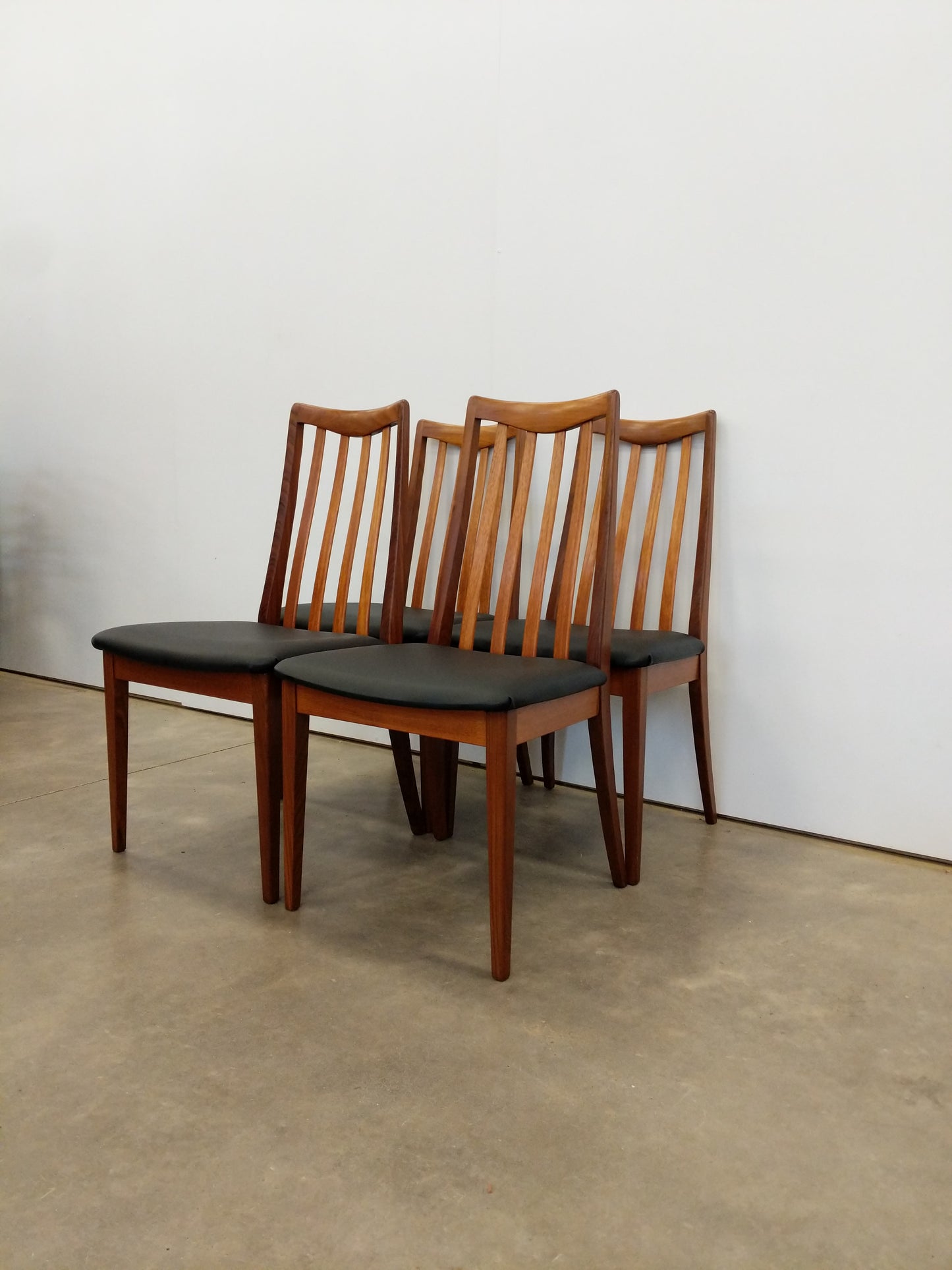 Set of 4 Vintage Mid Century Modern Dining Chairs by G Plan