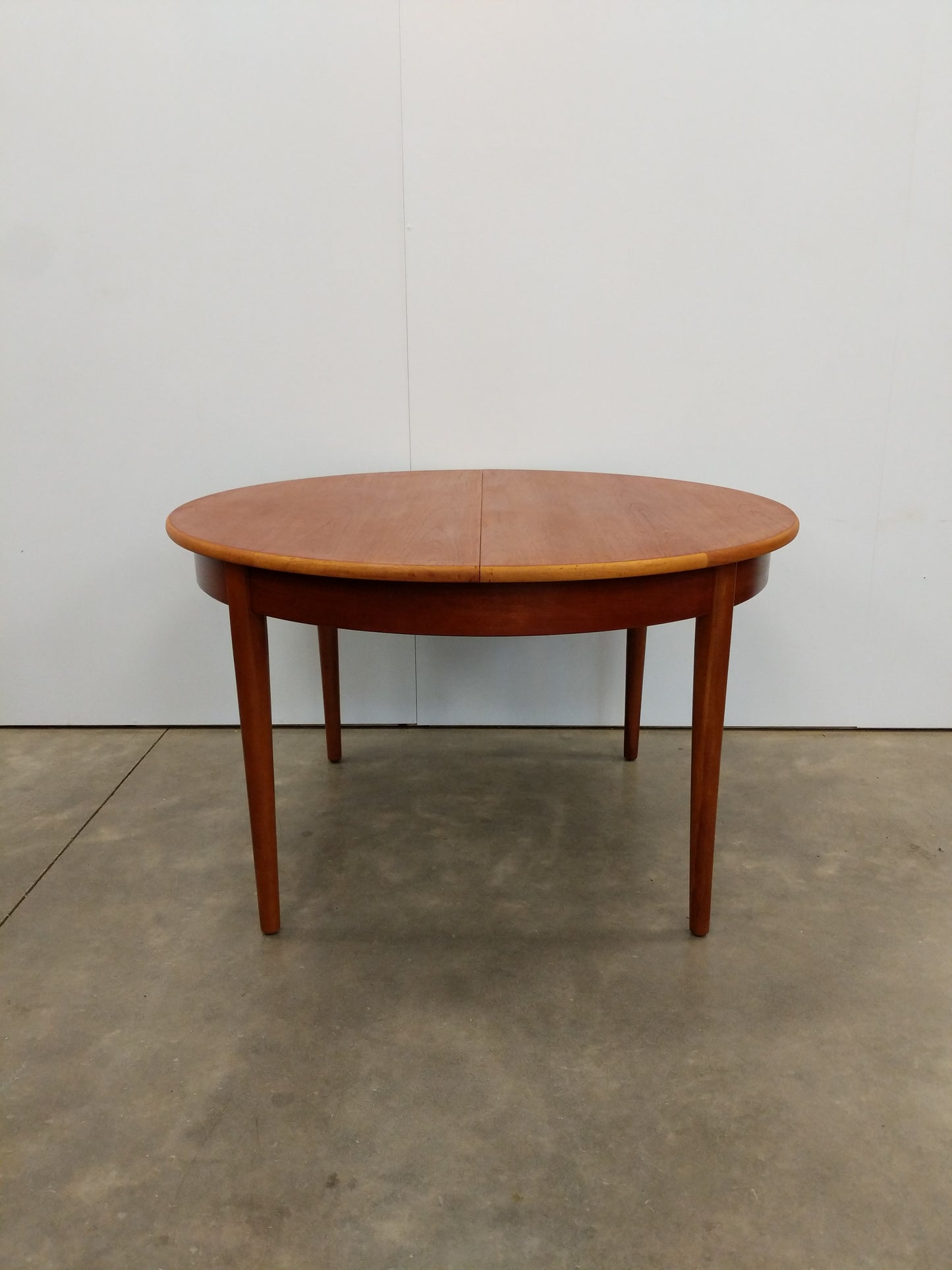 Vintage Mid Century Modern Teak Extendable Dining Table