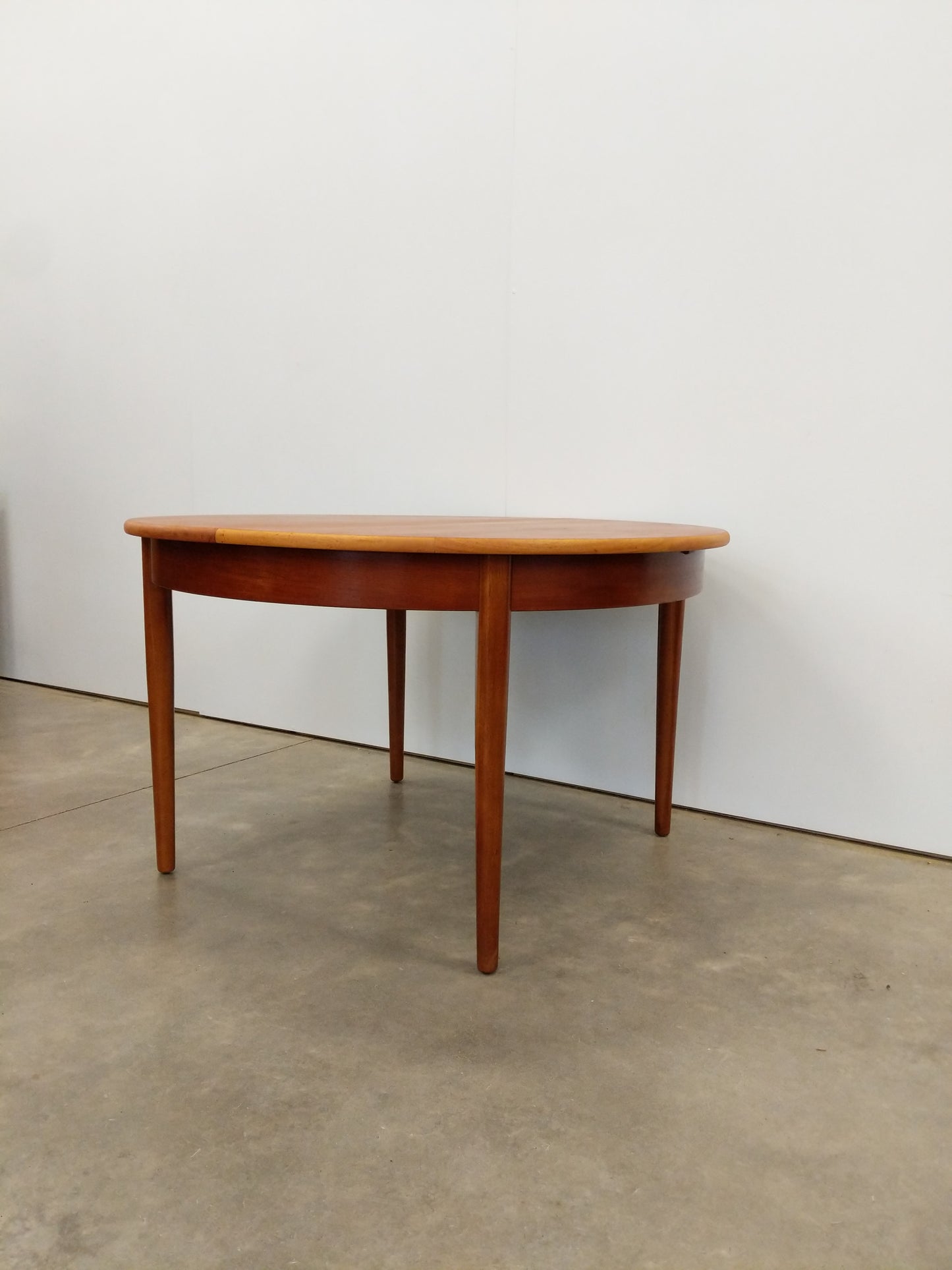 Vintage Mid Century Modern Teak Extendable Dining Table