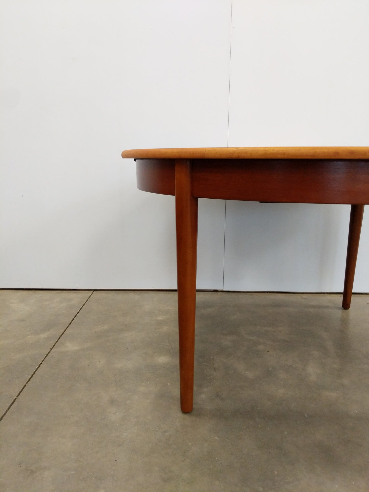 Vintage Mid Century Modern Teak Extendable Dining Table