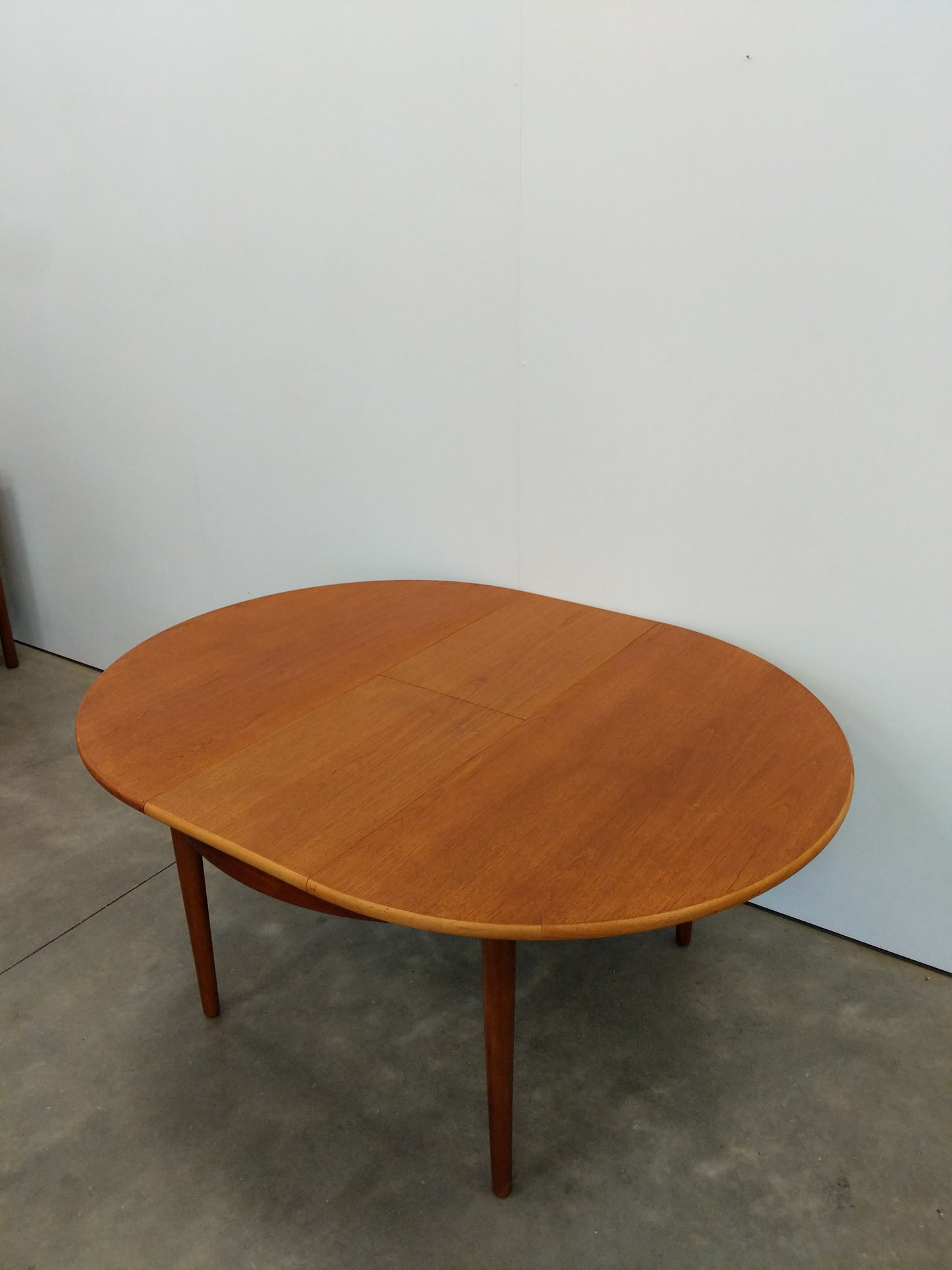 Vintage Mid Century Modern Teak Extendable Dining Table