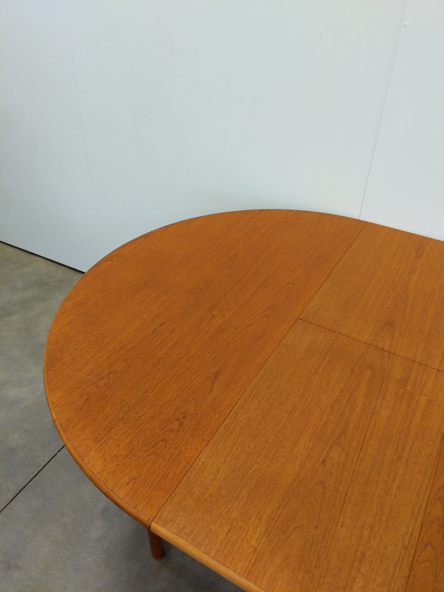 Vintage Mid Century Modern Teak Extendable Dining Table