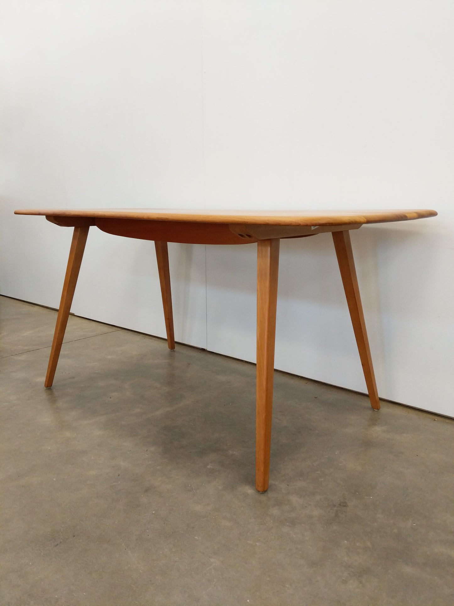 Vintage Ercol Mid Century Modern Plank Dining Table