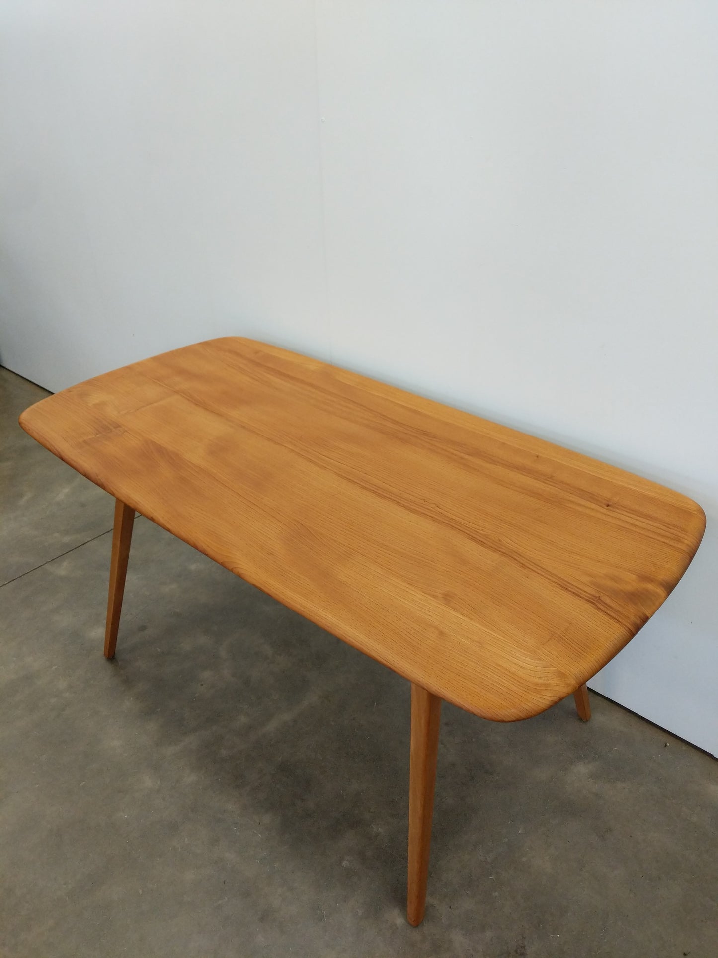 Vintage Ercol Mid Century Modern Plank Dining Table
