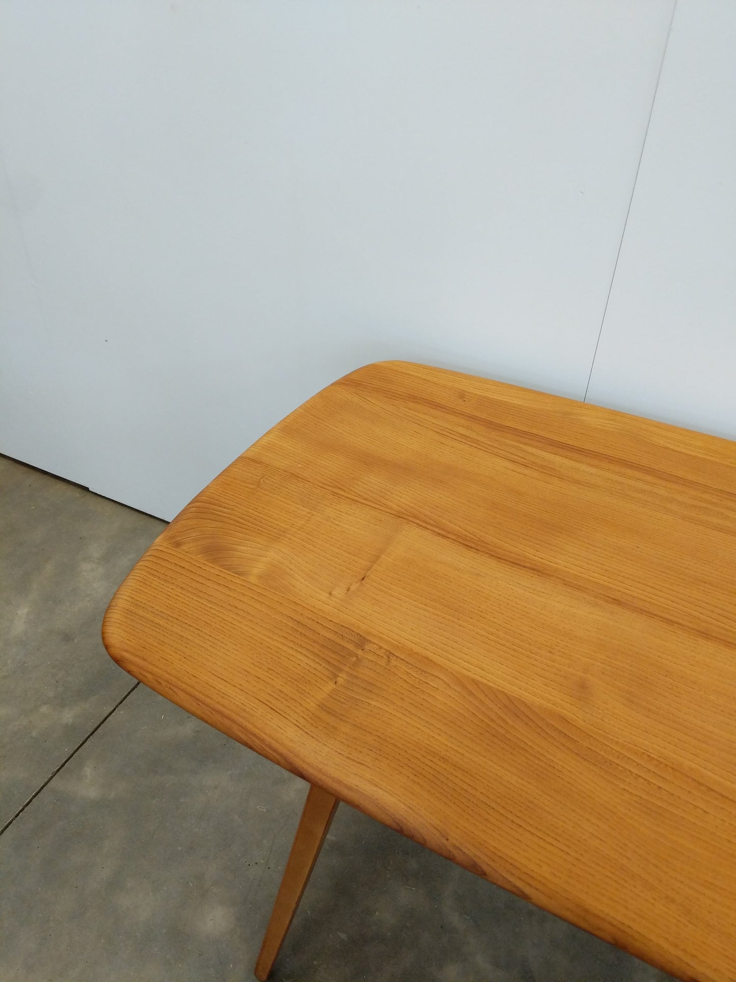 Vintage Ercol Mid Century Modern Plank Dining Table