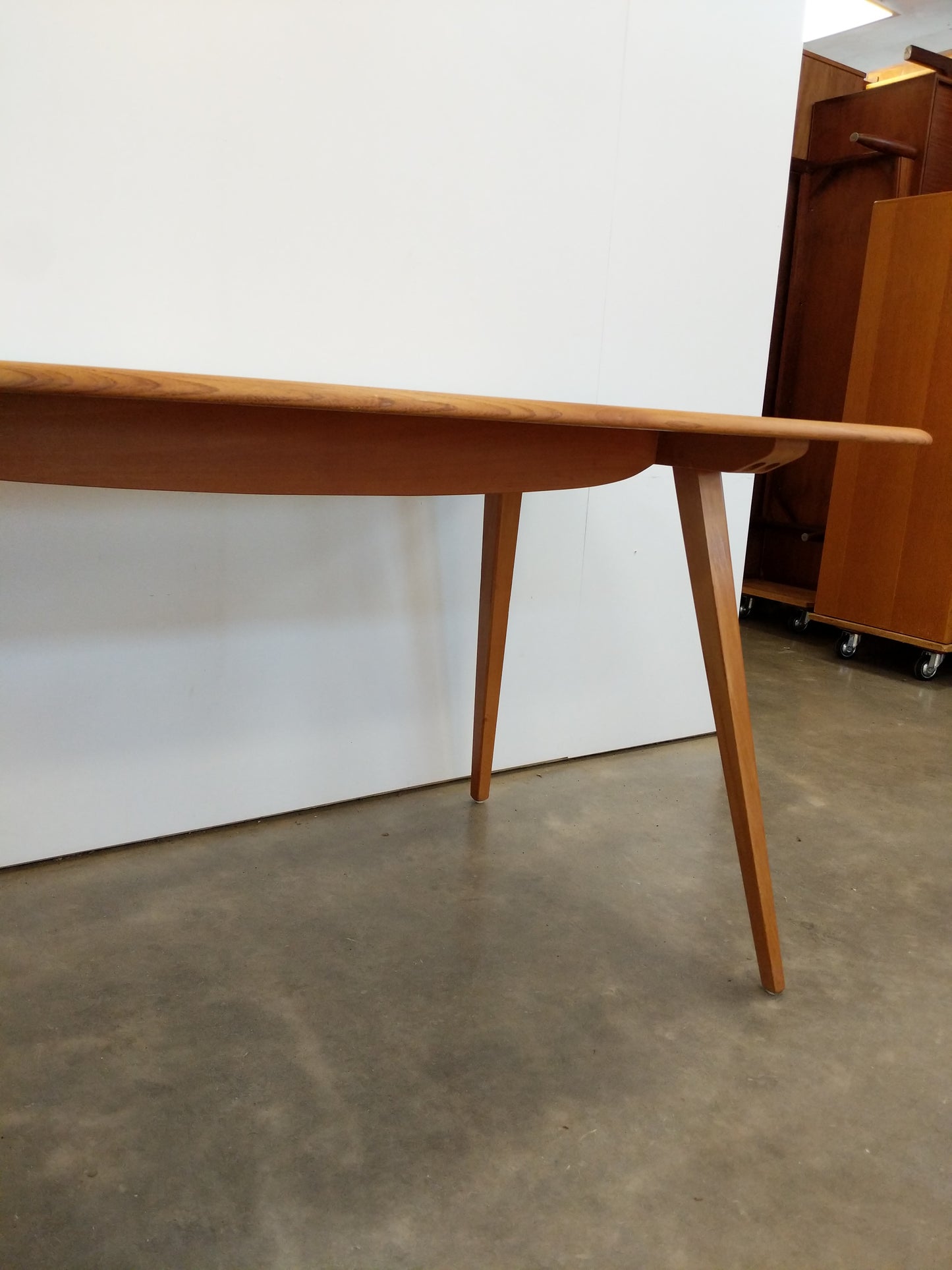 Vintage Ercol Mid Century Modern Plank Dining Table