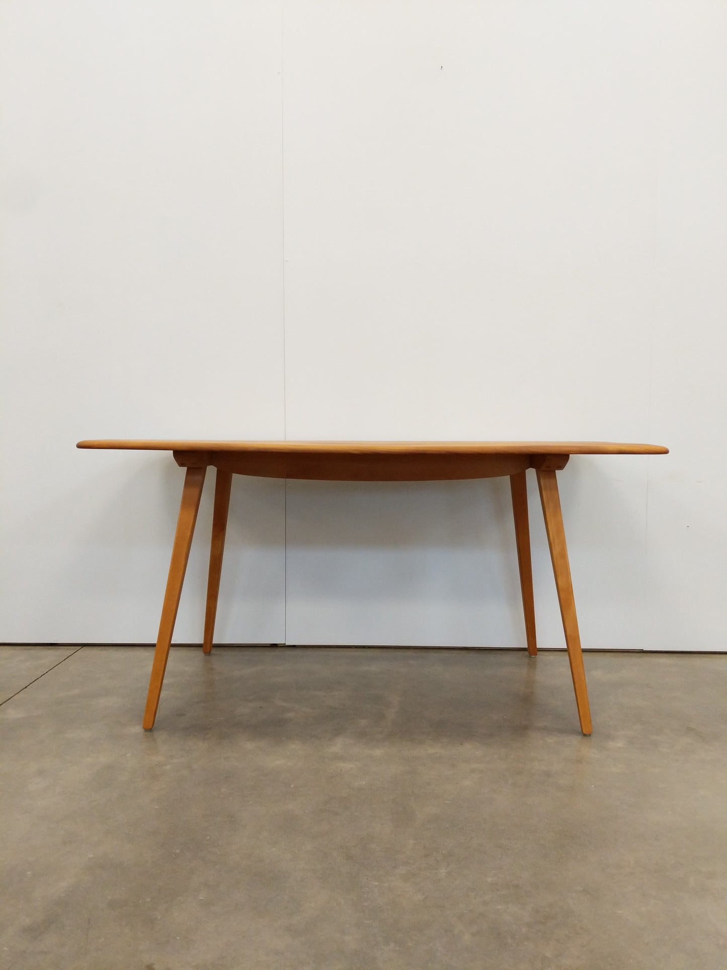 Vintage Ercol Mid Century Modern Plank Dining Table