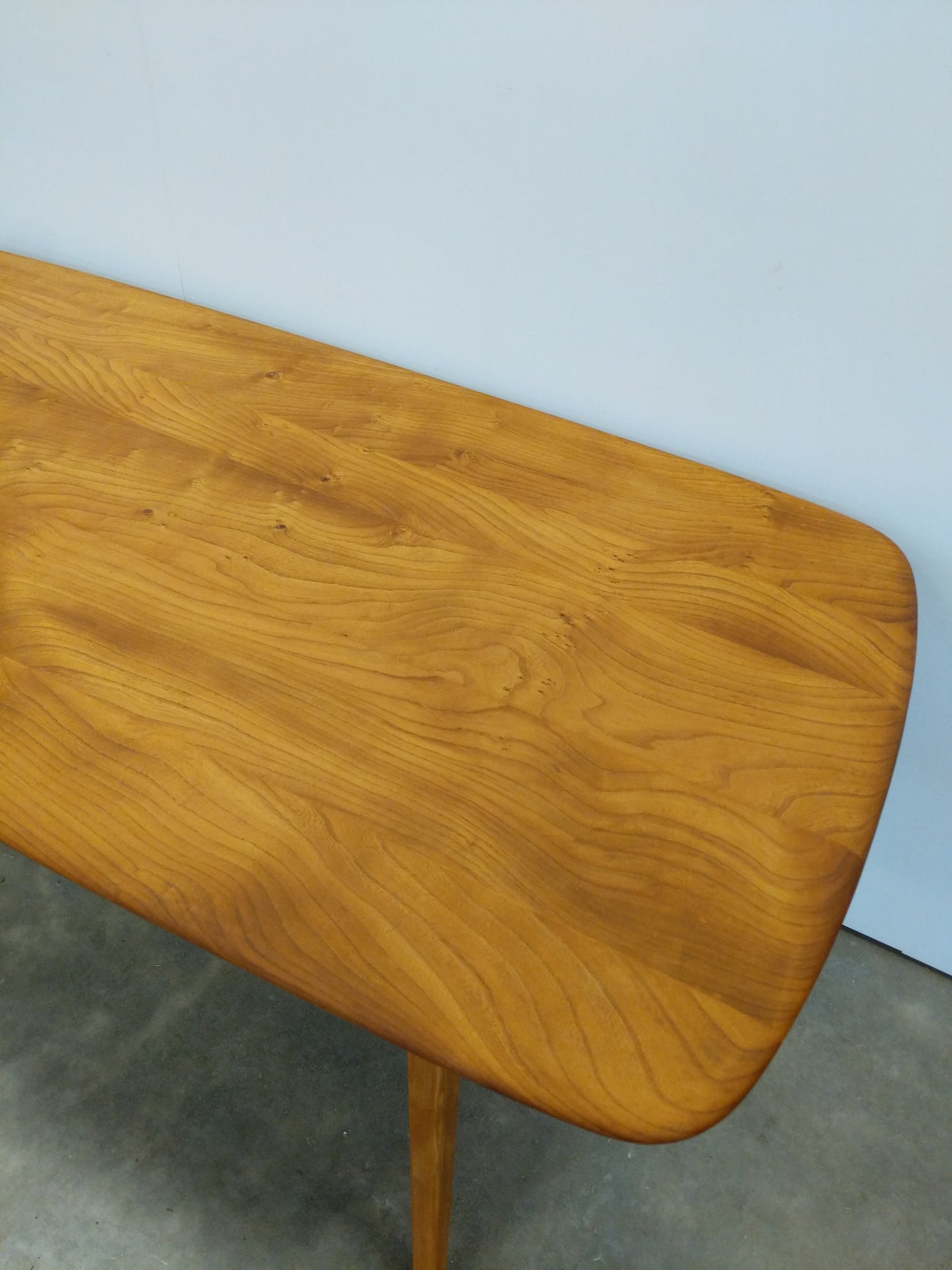 Vintage Ercol Mid Century Modern Plank Dining Table