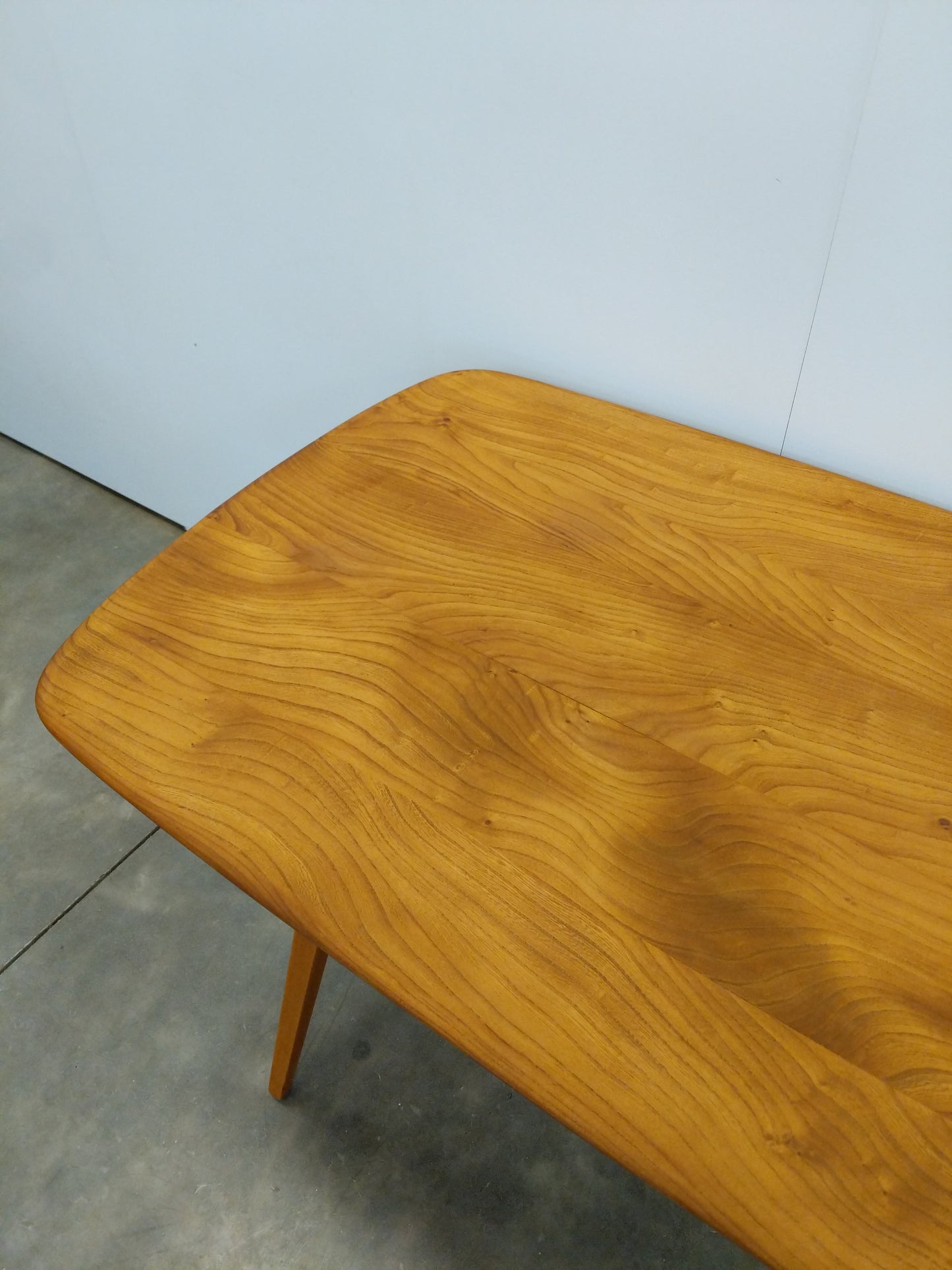Vintage Ercol Mid Century Modern Plank Dining Table