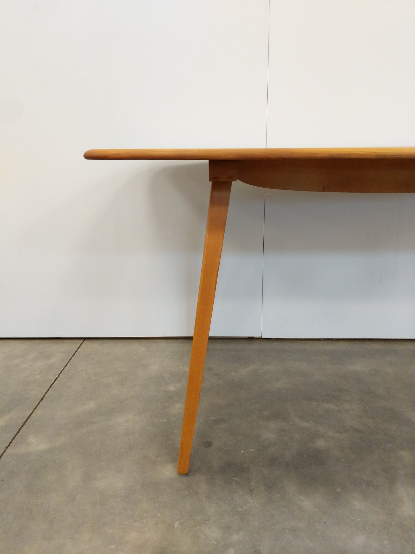 Vintage Ercol Mid Century Modern Plank Dining Table