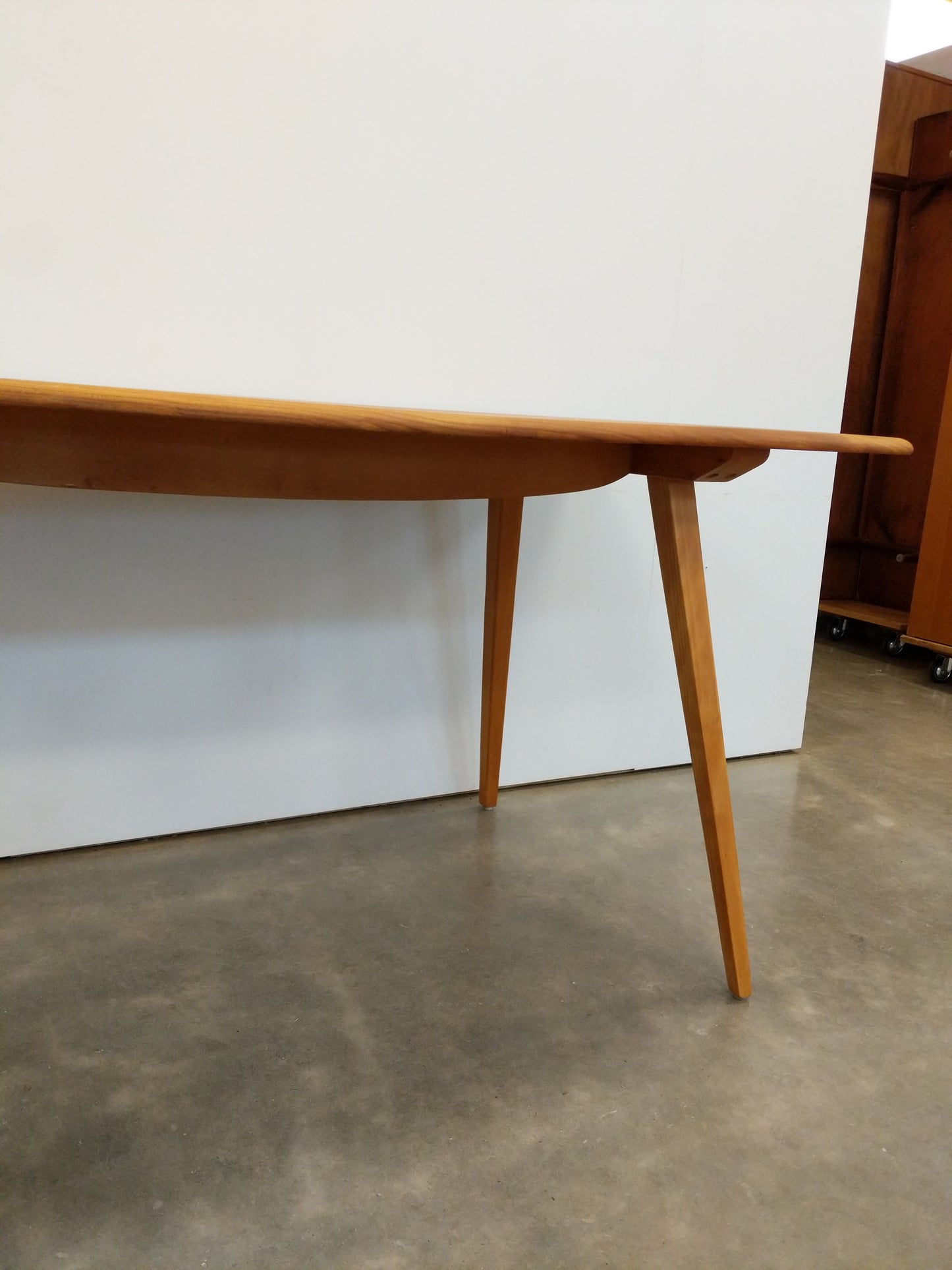 Vintage Ercol Mid Century Modern Plank Dining Table