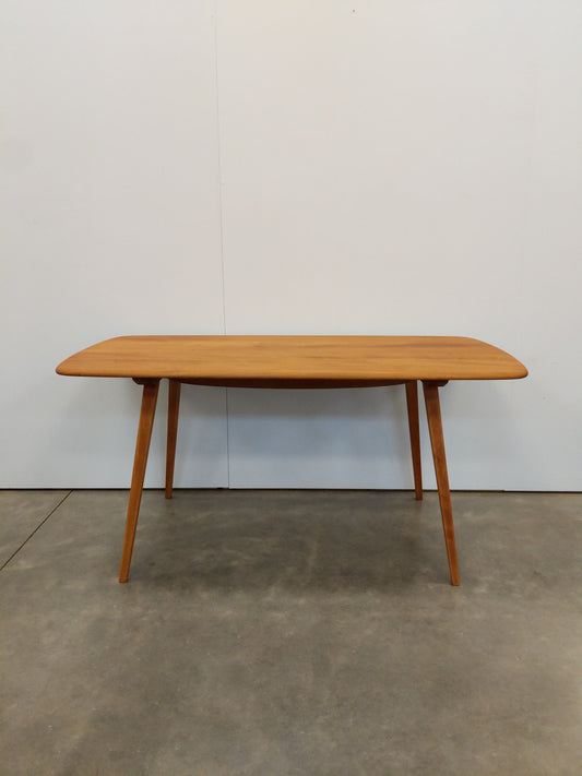 Vintage Ercol Mid Century Modern Plank Dining Table