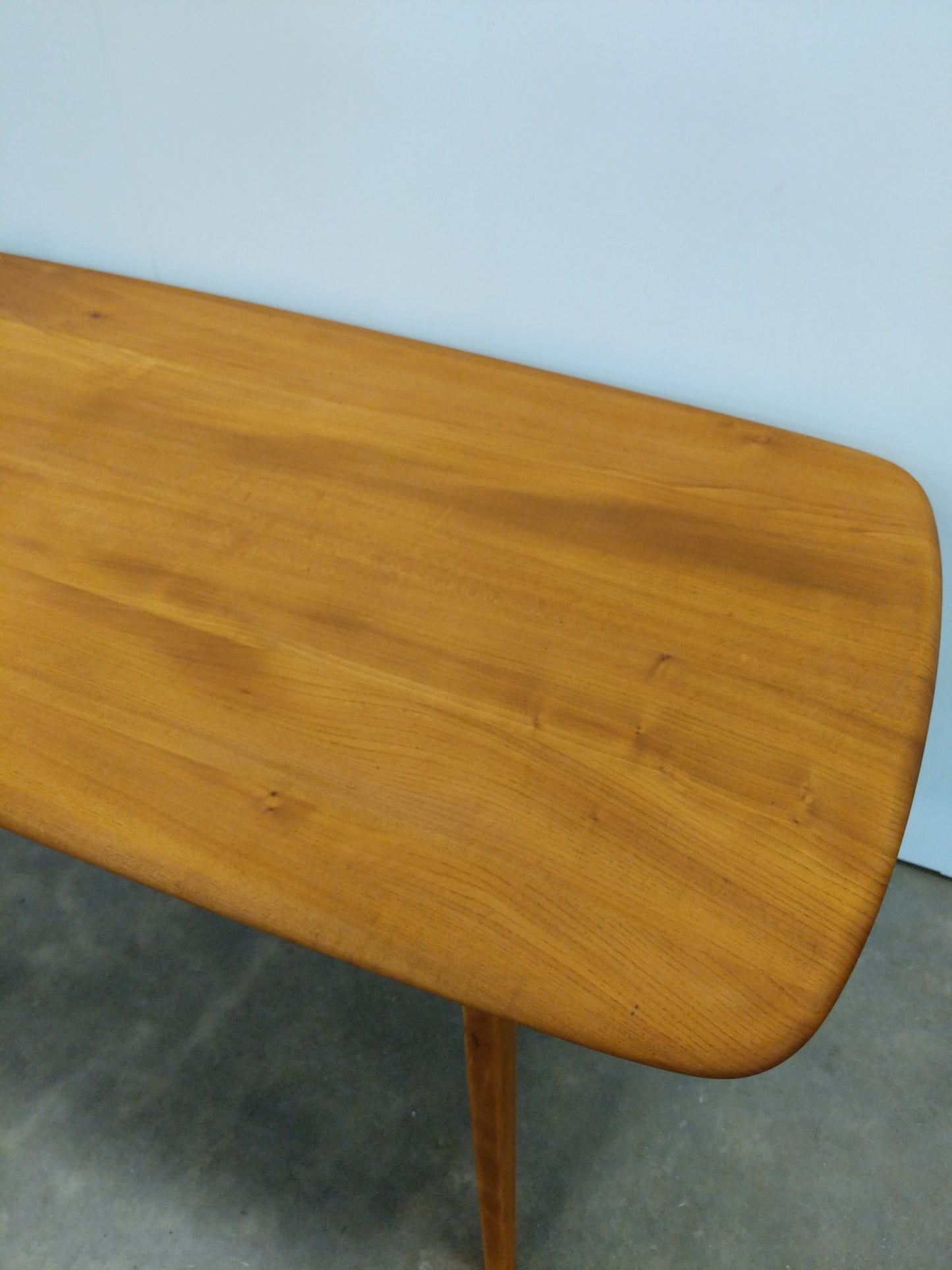 Vintage Ercol Mid Century Modern Plank Dining Table