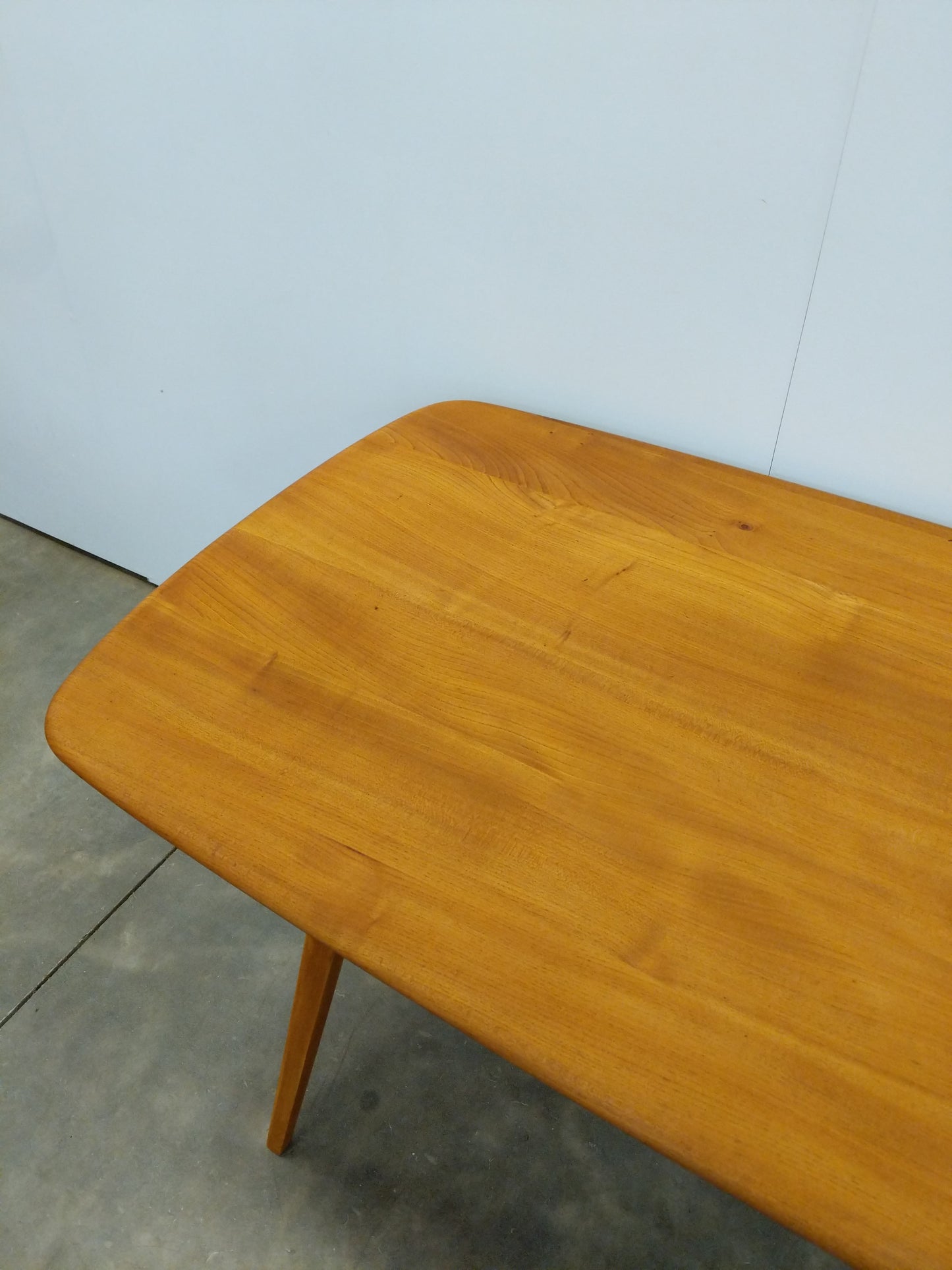 Vintage Ercol Mid Century Modern Plank Dining Table