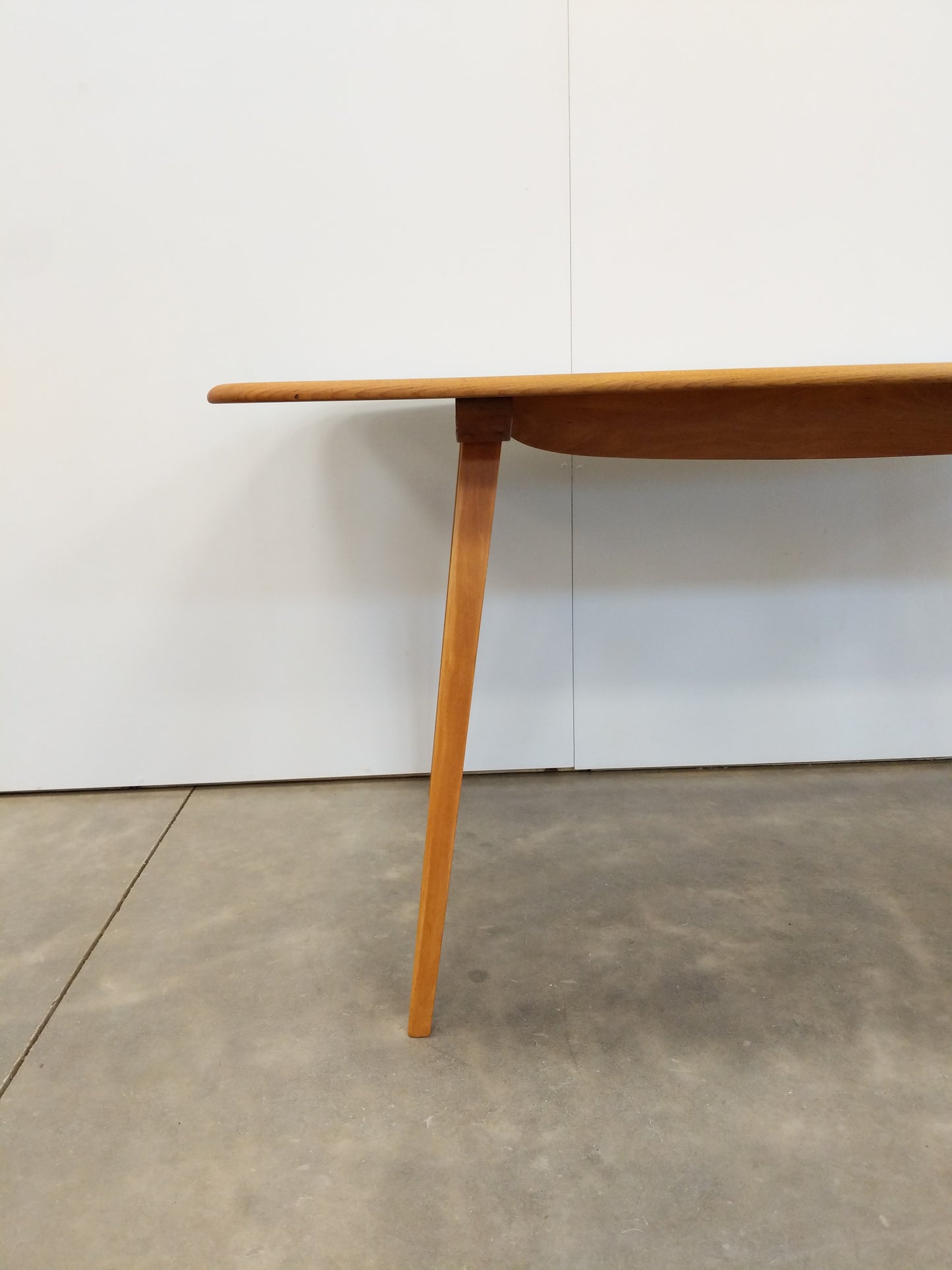 Vintage Ercol Mid Century Modern Plank Dining Table