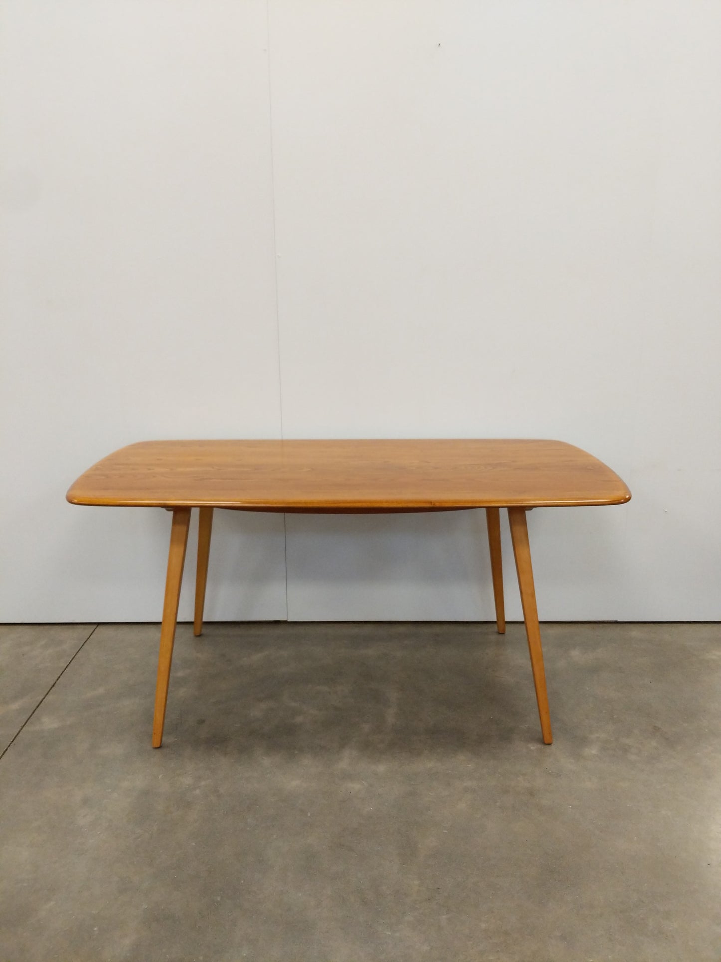 Vintage Ercol Mid Century Modern Plank Dining Table
