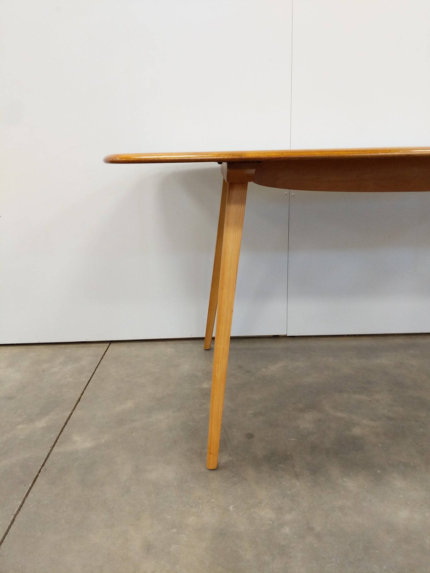 Vintage Ercol Mid Century Modern Plank Dining Table