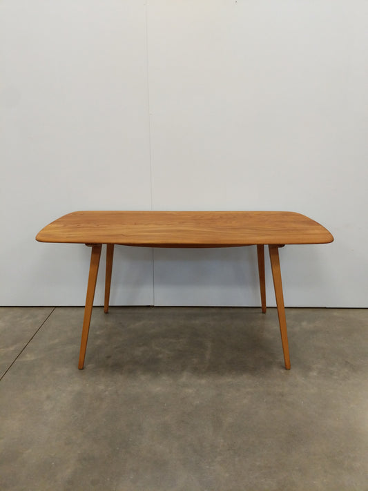 Vintage Ercol Mid Century Modern Plank Dining Table