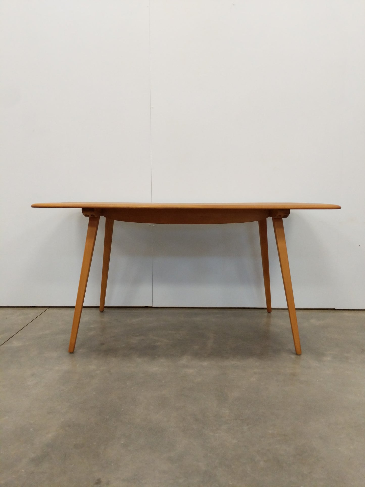 Vintage Ercol Mid Century Modern Plank Dining Table