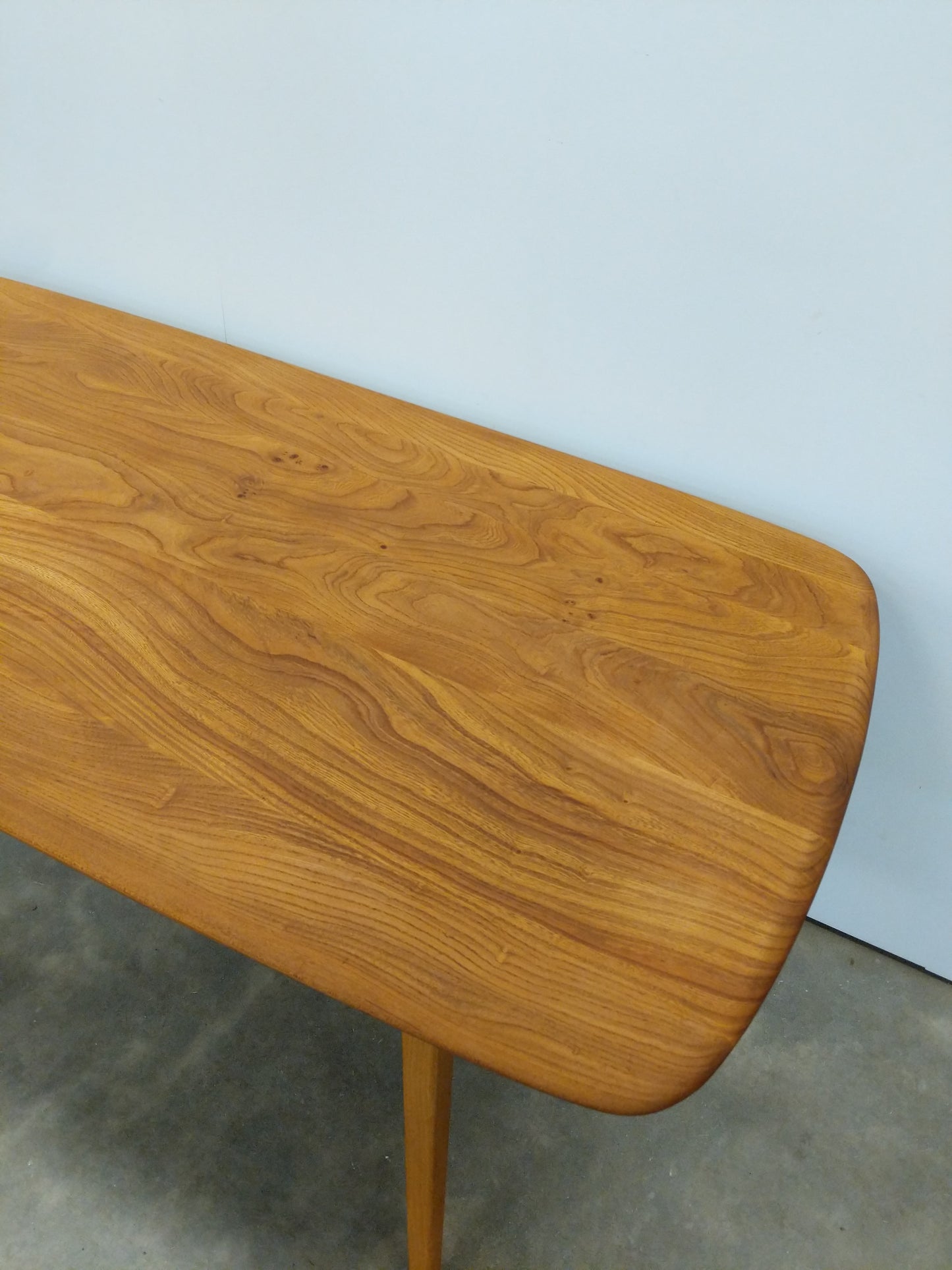 Vintage Ercol Mid Century Modern Plank Dining Table