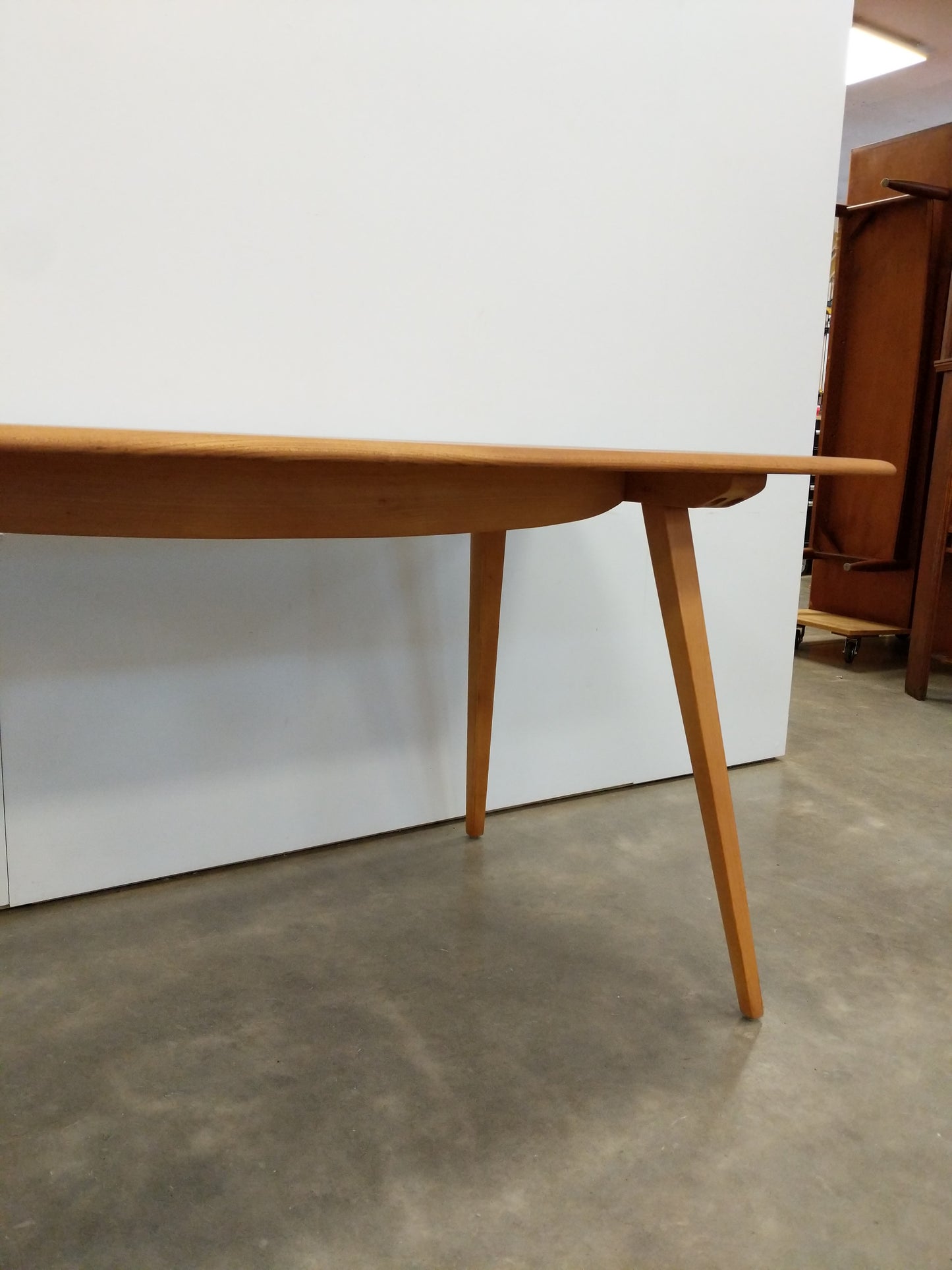 Vintage Ercol Mid Century Modern Plank Dining Table