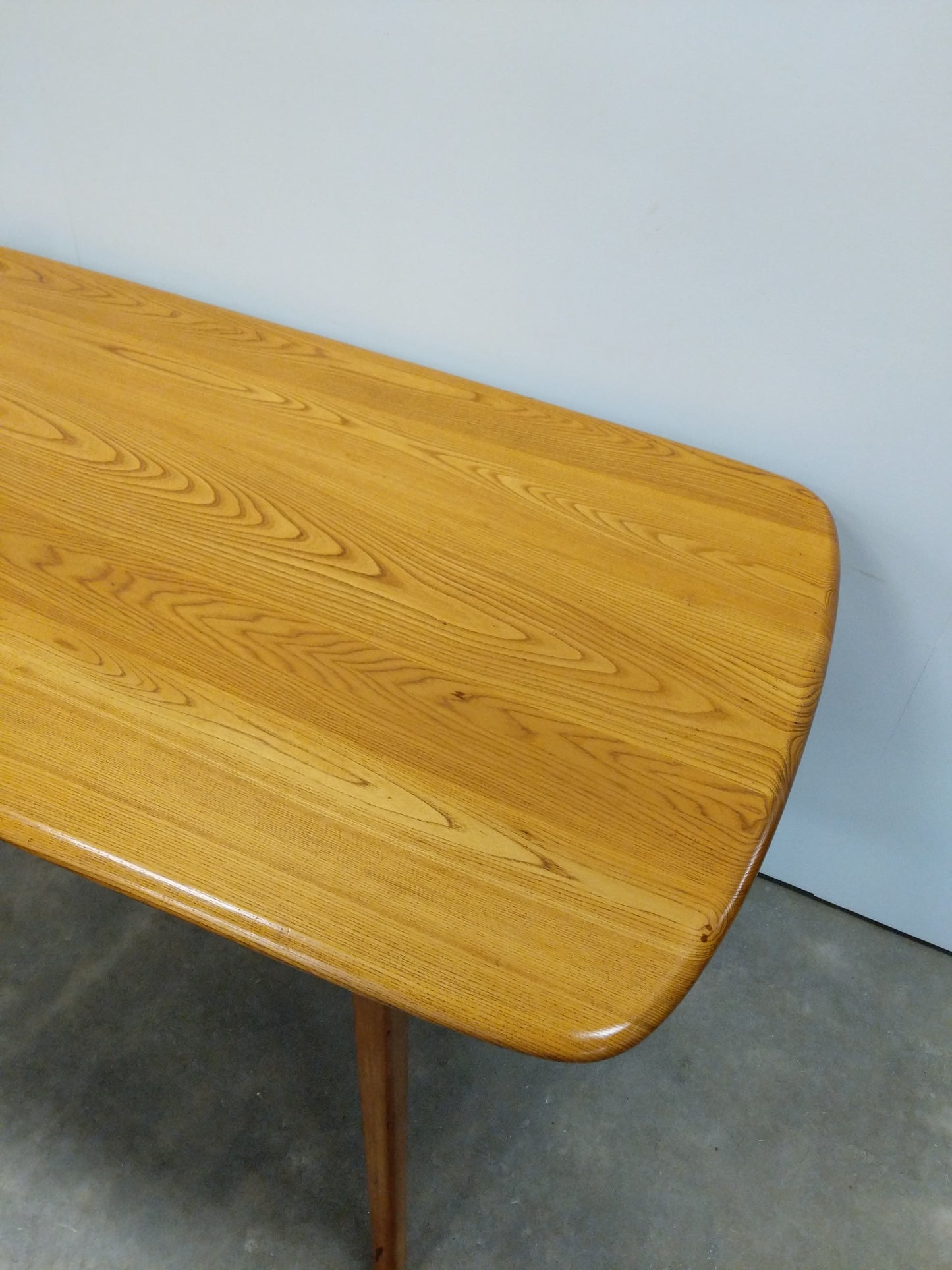 Vintage Ercol Mid Century Modern Plank Dining Table