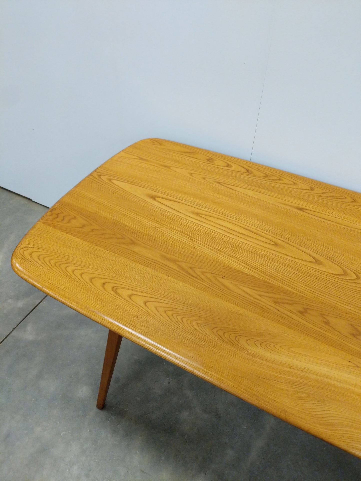 Vintage Ercol Mid Century Modern Plank Dining Table