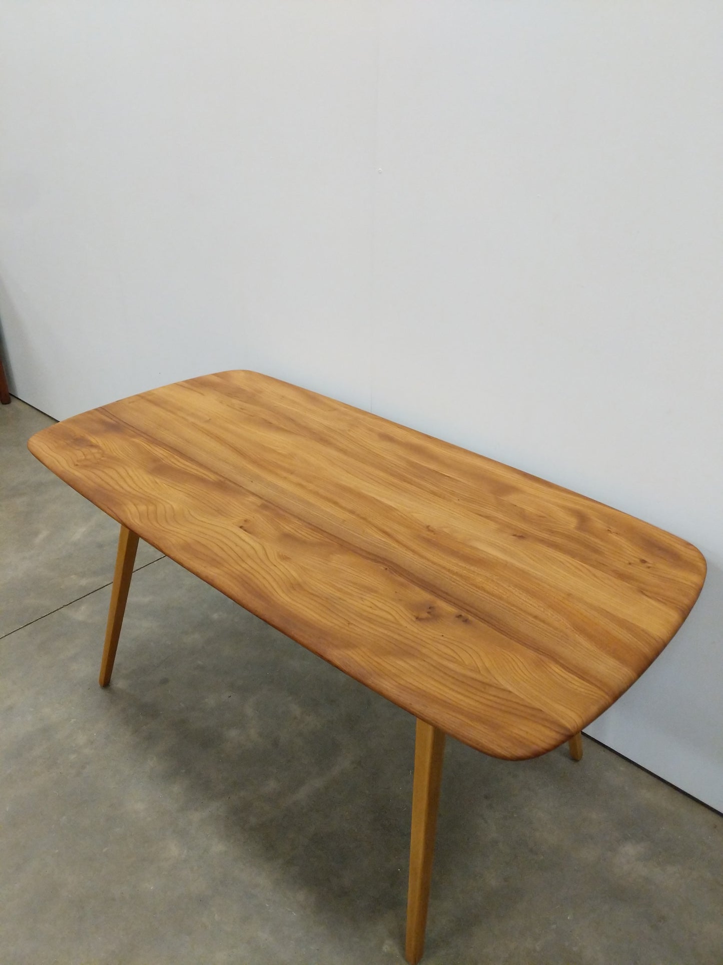 Vintage Ercol Mid Century Modern Plank Dining Table