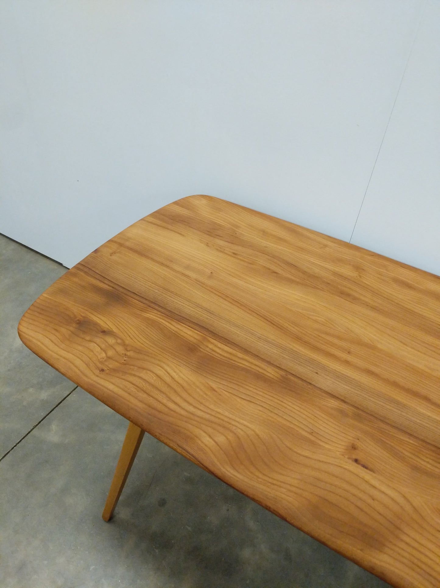 Vintage Ercol Mid Century Modern Plank Dining Table