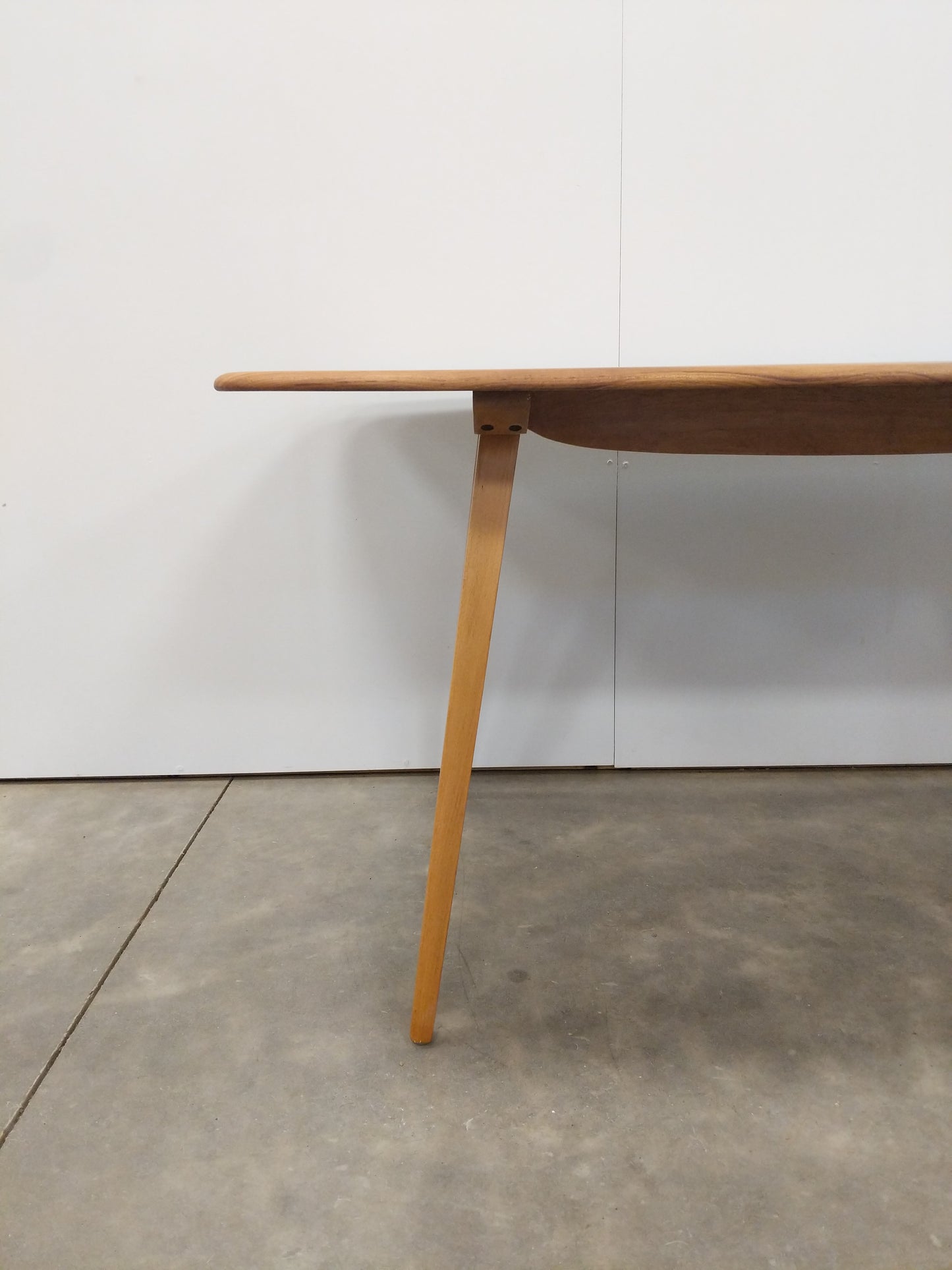 Vintage Ercol Mid Century Modern Plank Dining Table