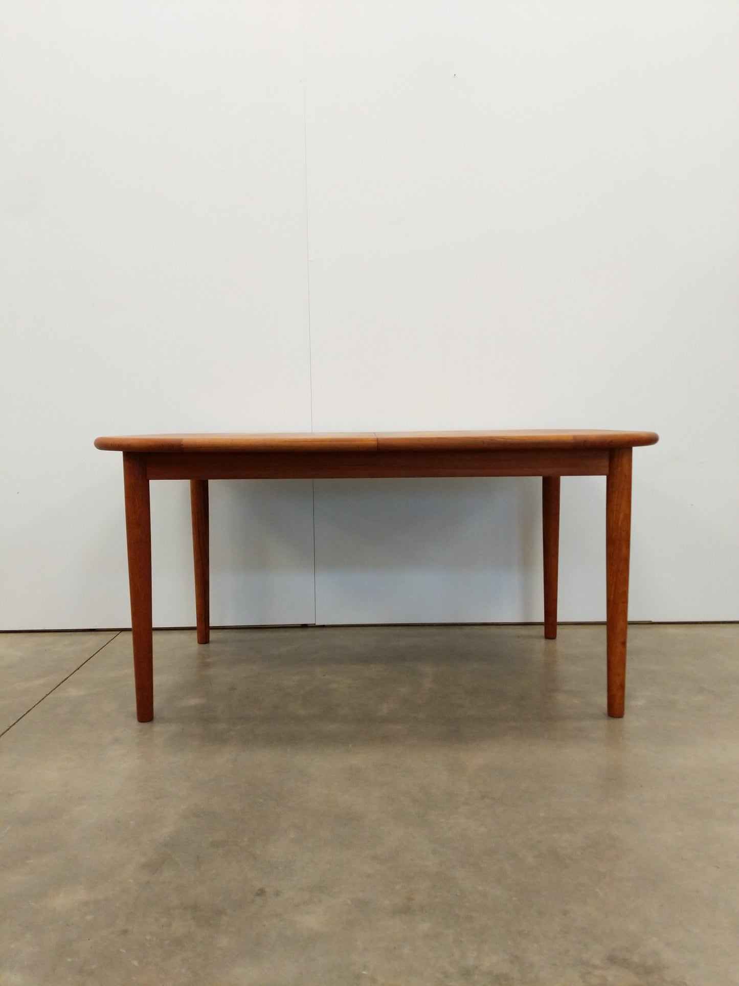 Vintage Mid Century Modern Teak Extendable Dining Table