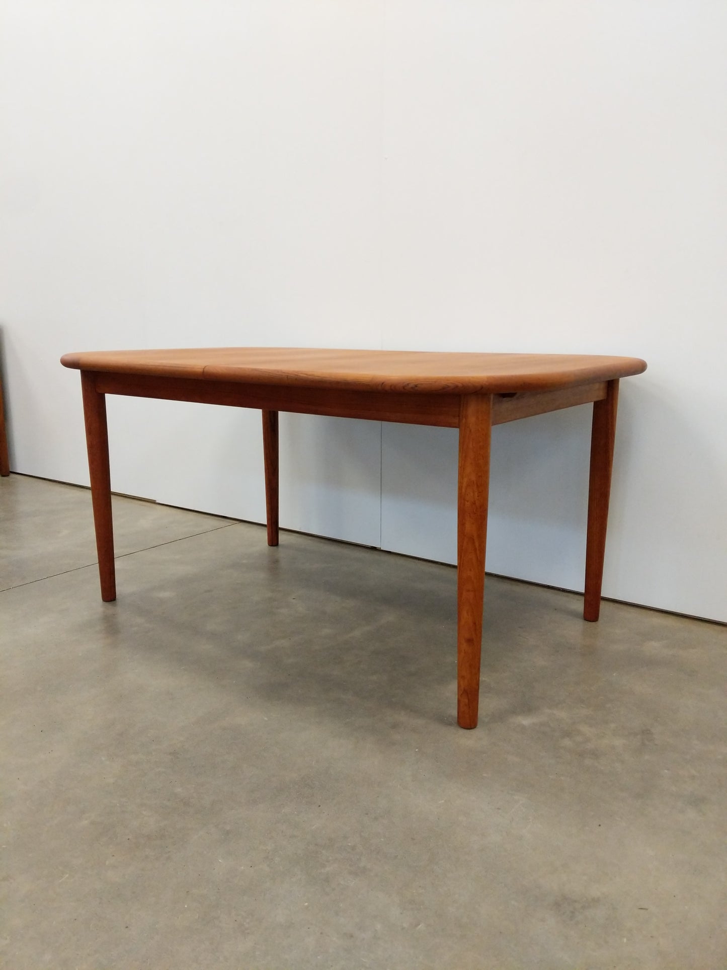 Vintage Mid Century Modern Teak Extendable Dining Table