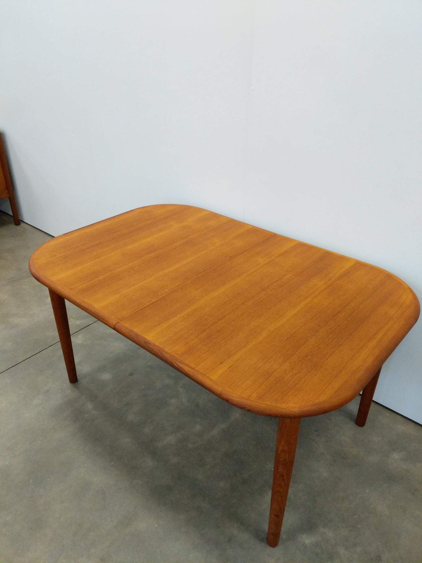 Vintage Mid Century Modern Teak Extendable Dining Table