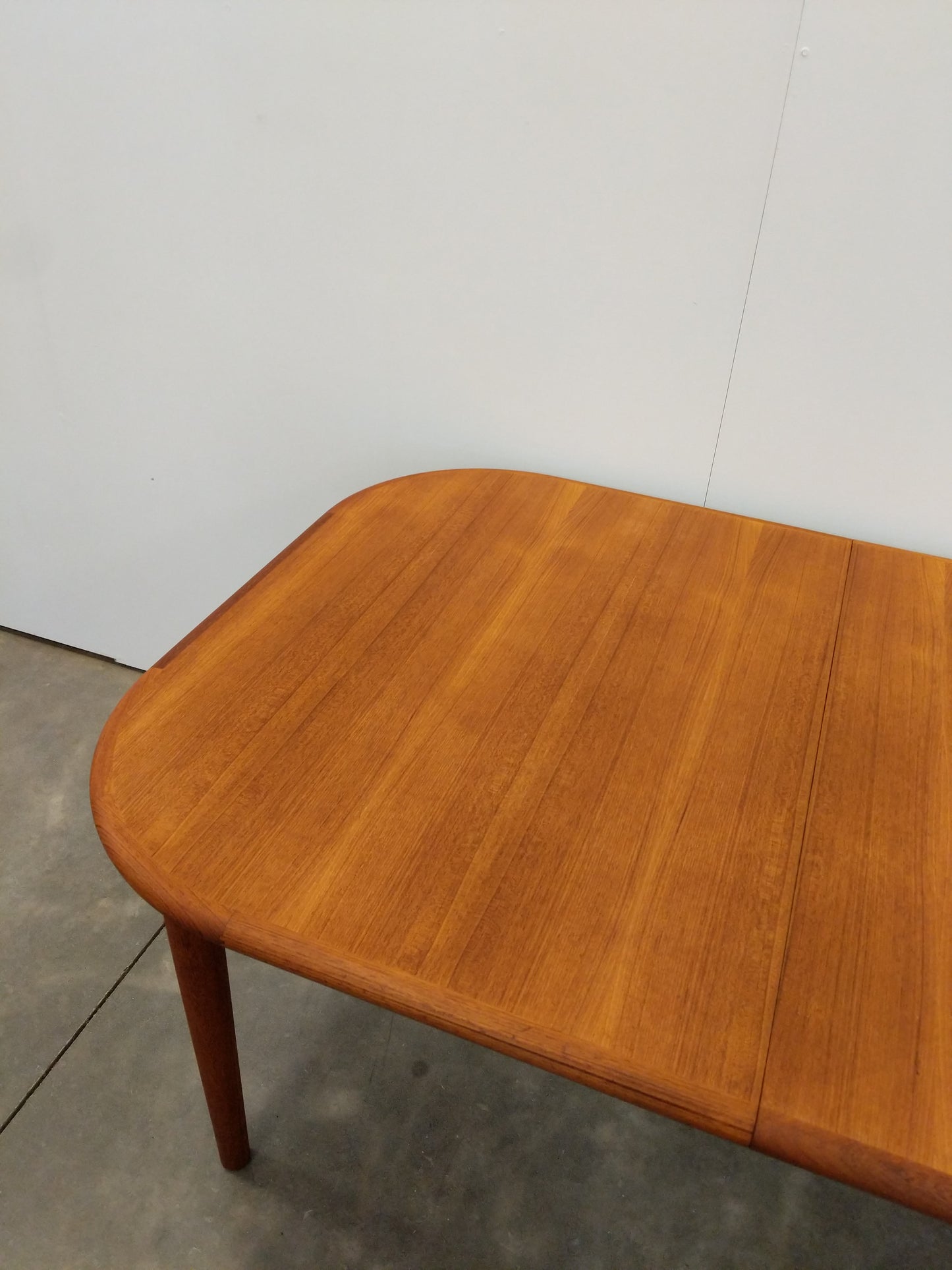 Vintage Mid Century Modern Teak Extendable Dining Table